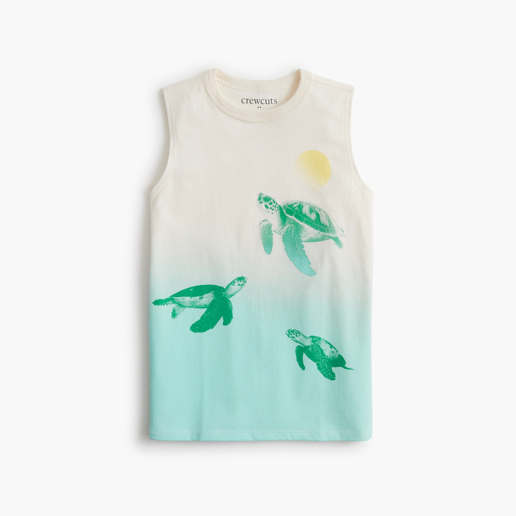 Boys' turtle graphic tank top