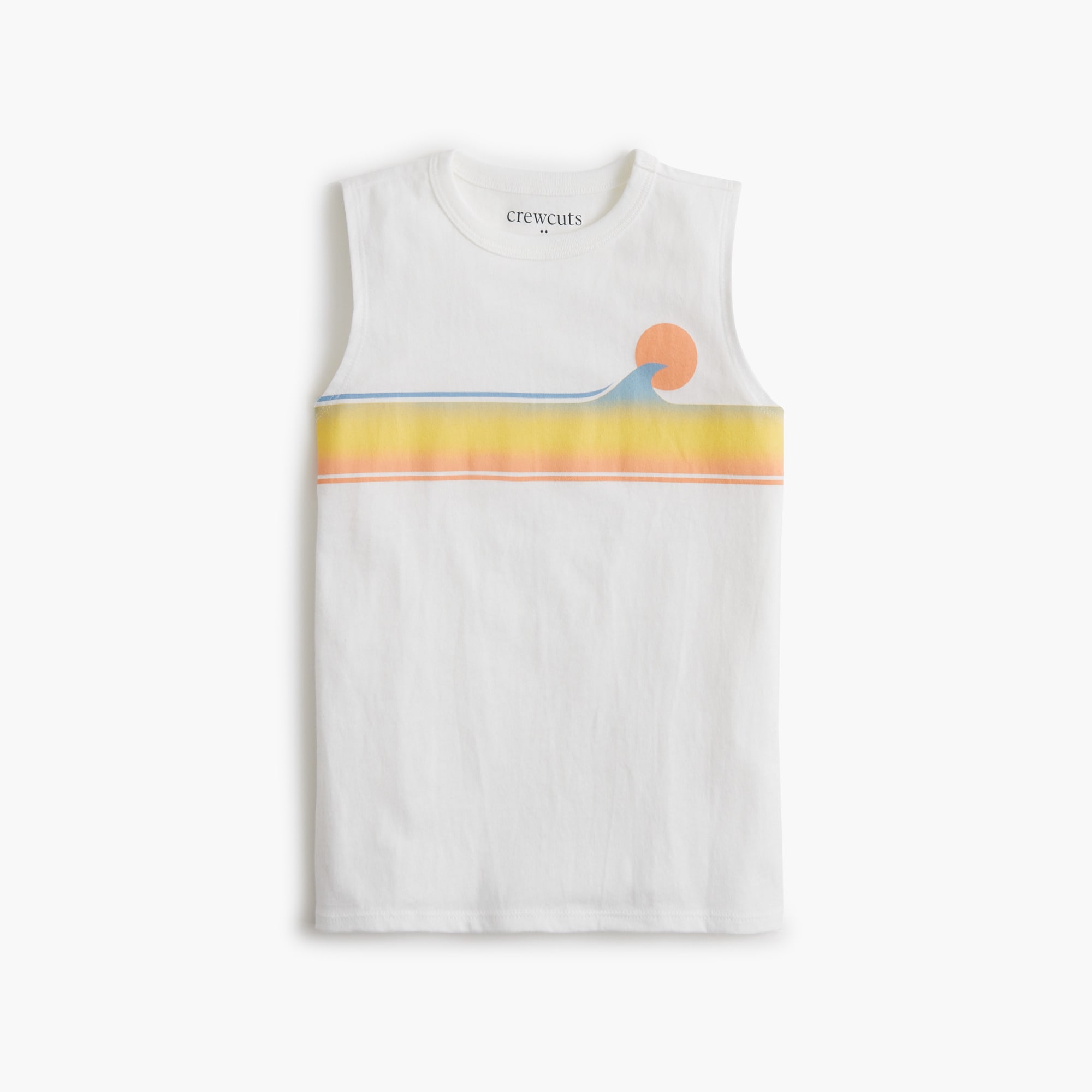 Boys' sunset graphic tank top
