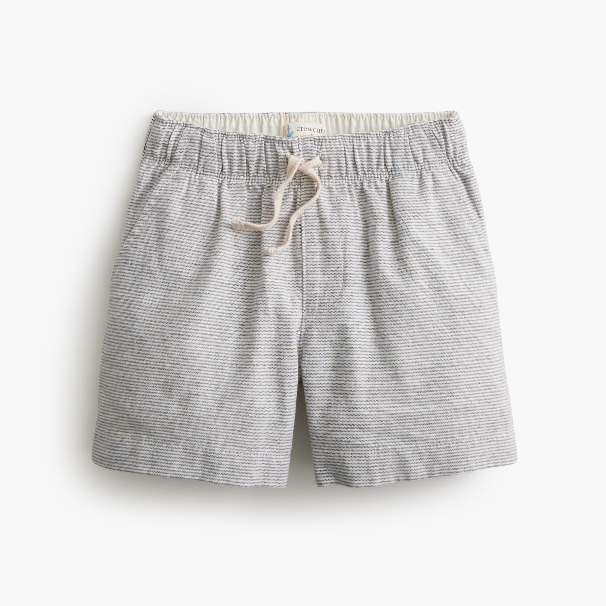 Boys' linen-blend drawstring dock short
