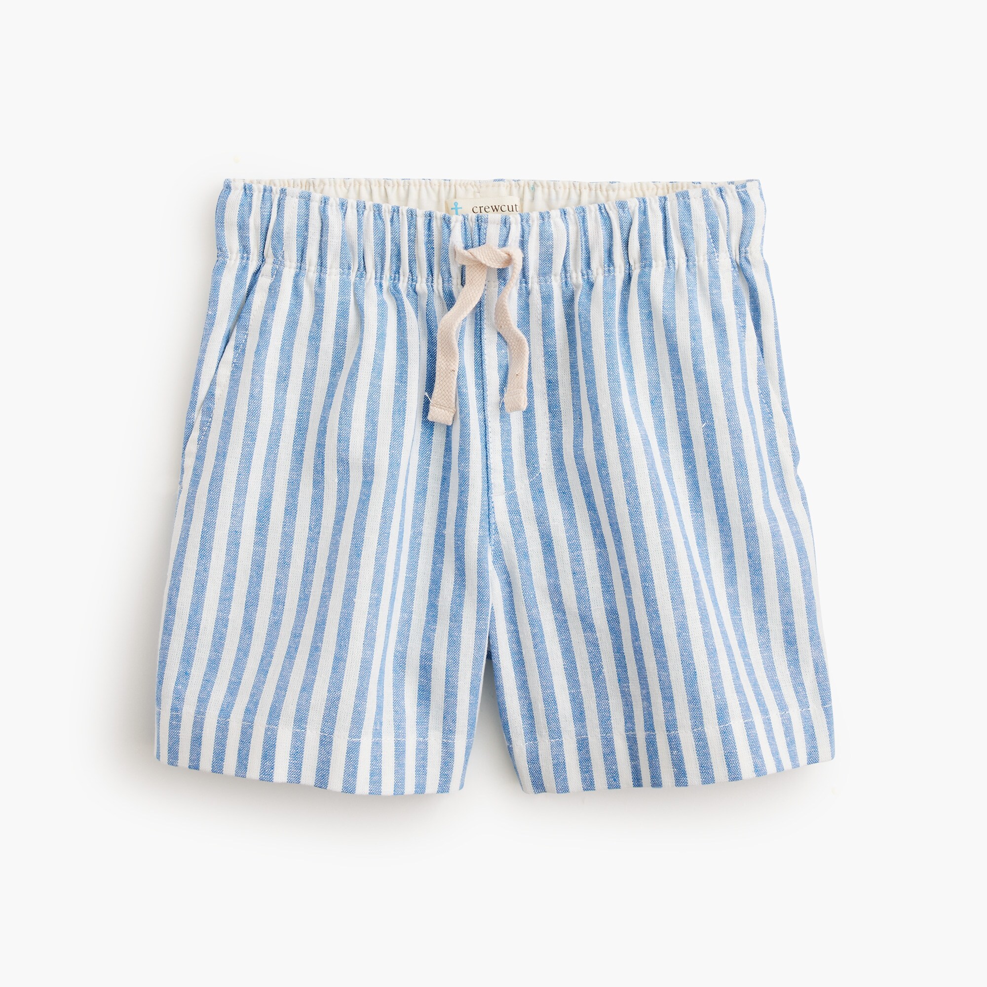  Boys' linen-blend drawstring dock short