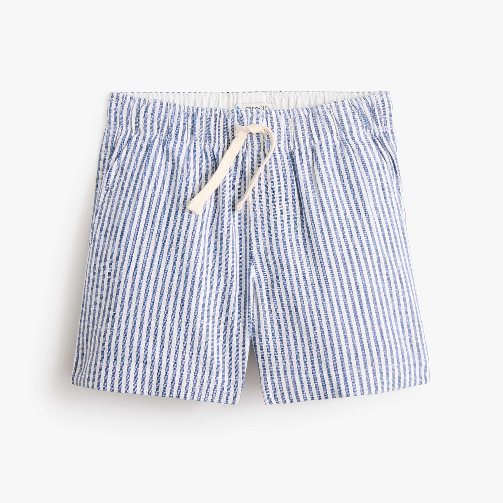 boys' linen-blend drawstring dock short for boys