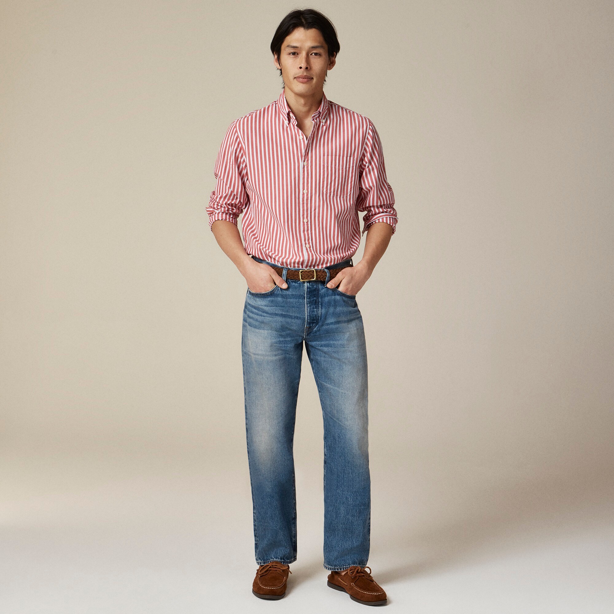 Classic jean in medium wash Japanese selvedge denim