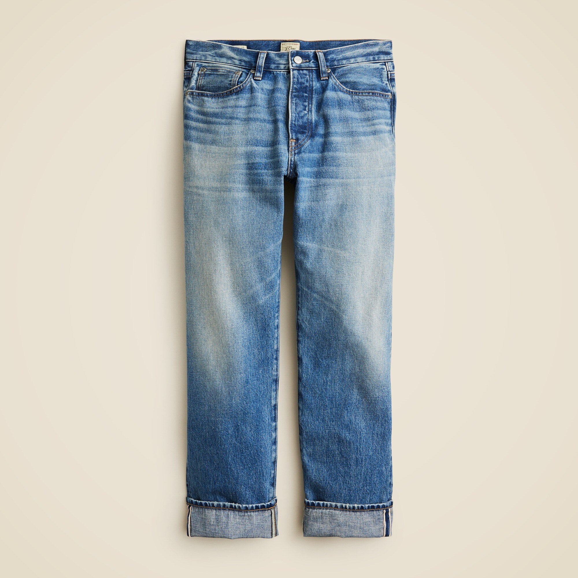 Classic jean in medium wash Japanese selvedge denim