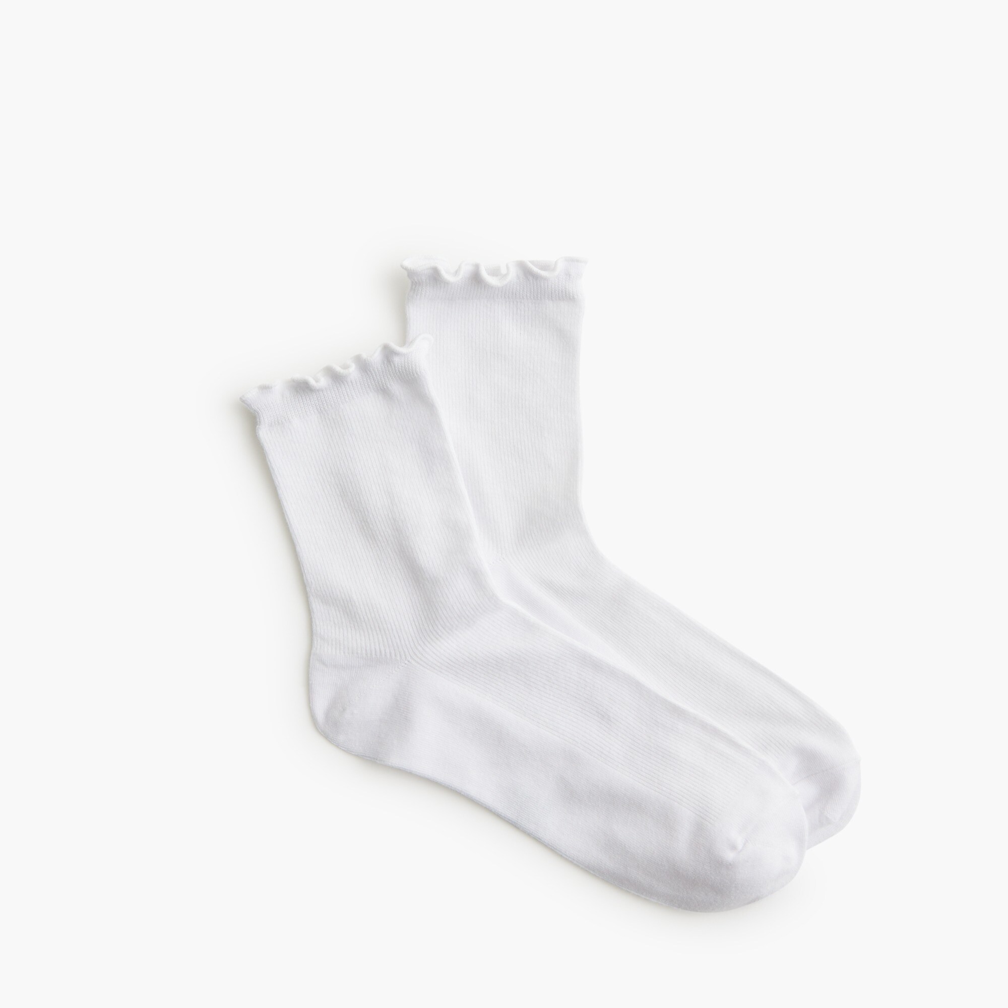 Frilly crew socks