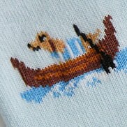Gondola dog ankle socks GENTLE SEA factory: gondola dog ankle socks for women