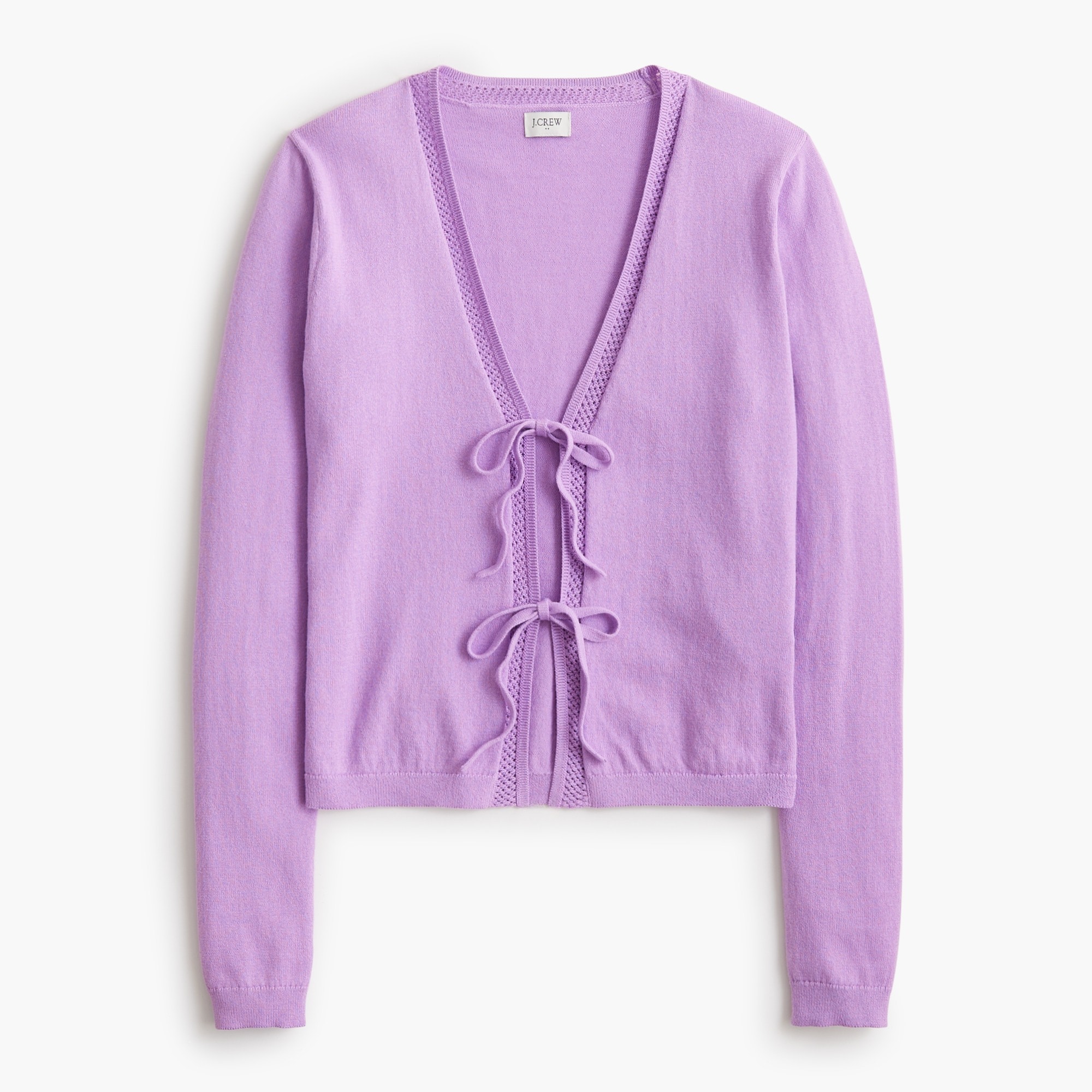 womens Tie-front cardigan sweater