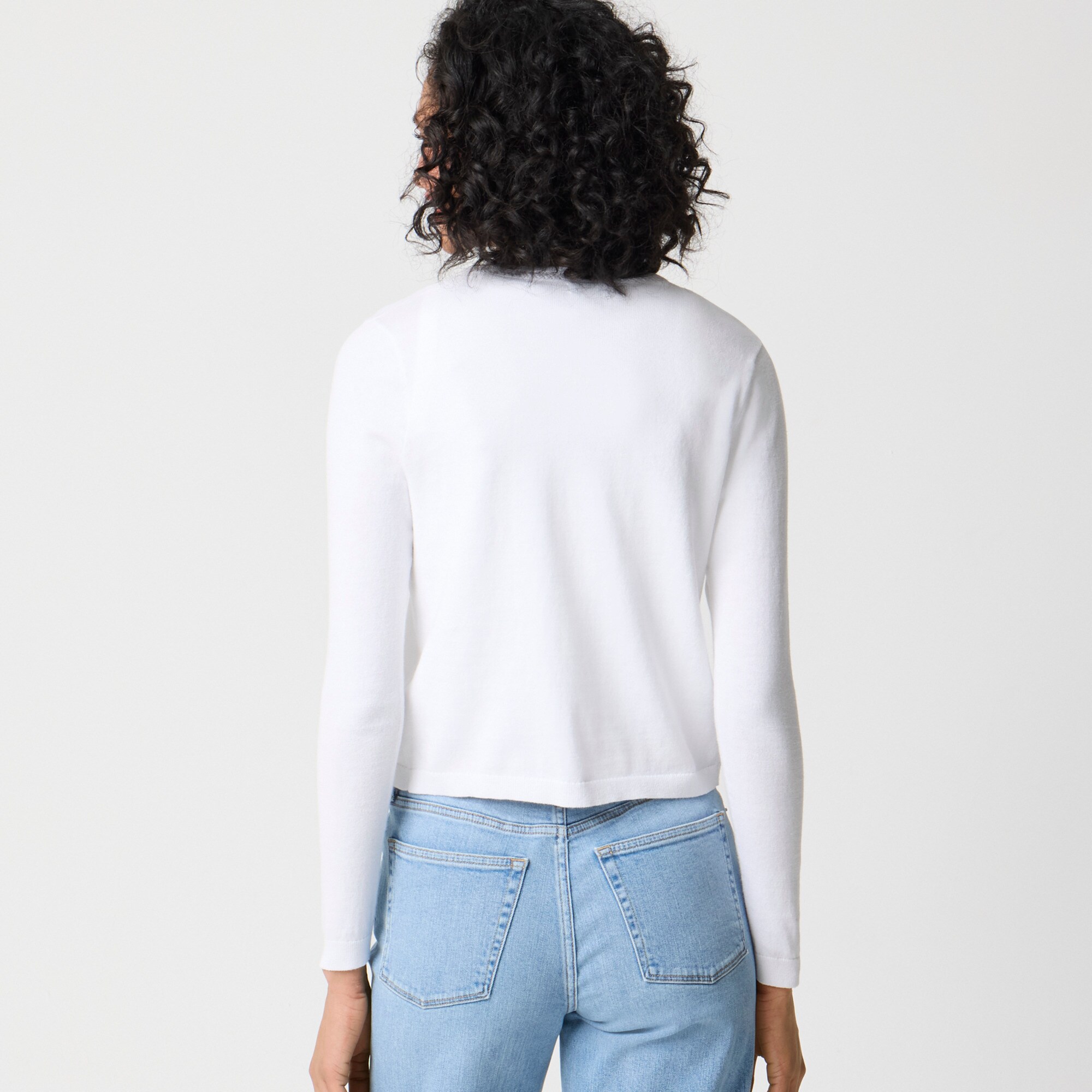Tie-front cardigan sweater