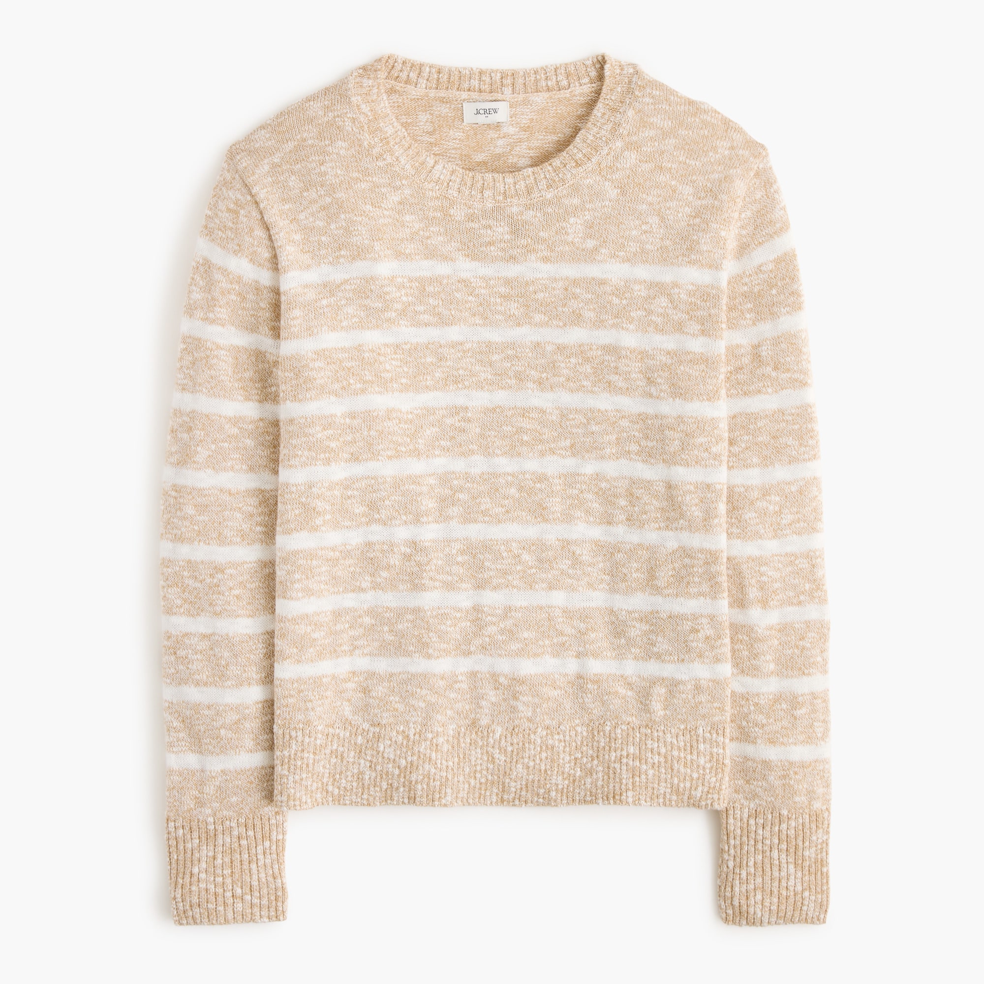 Striped crewneck beach sweater