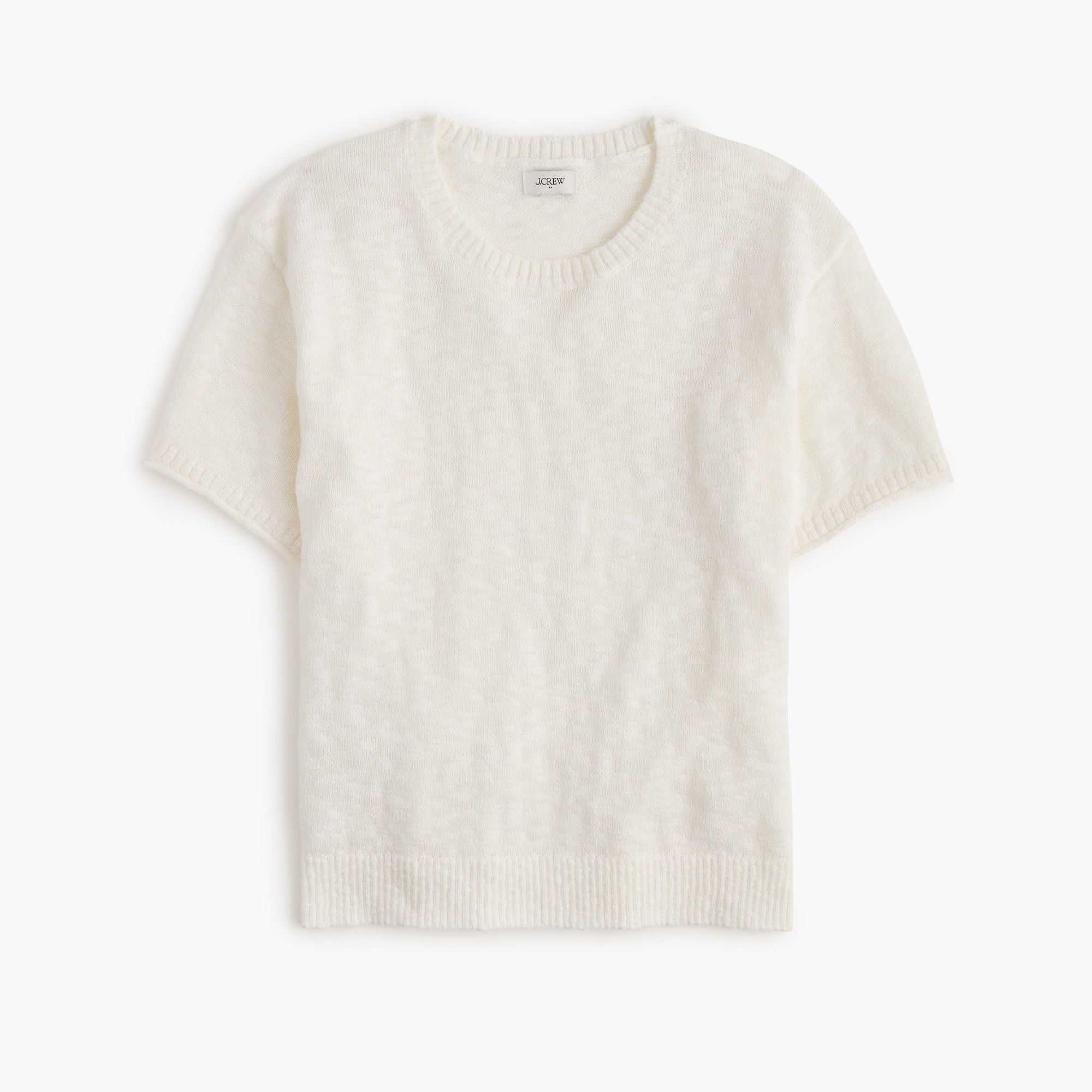 Short-sleeve relaxed beach sweater