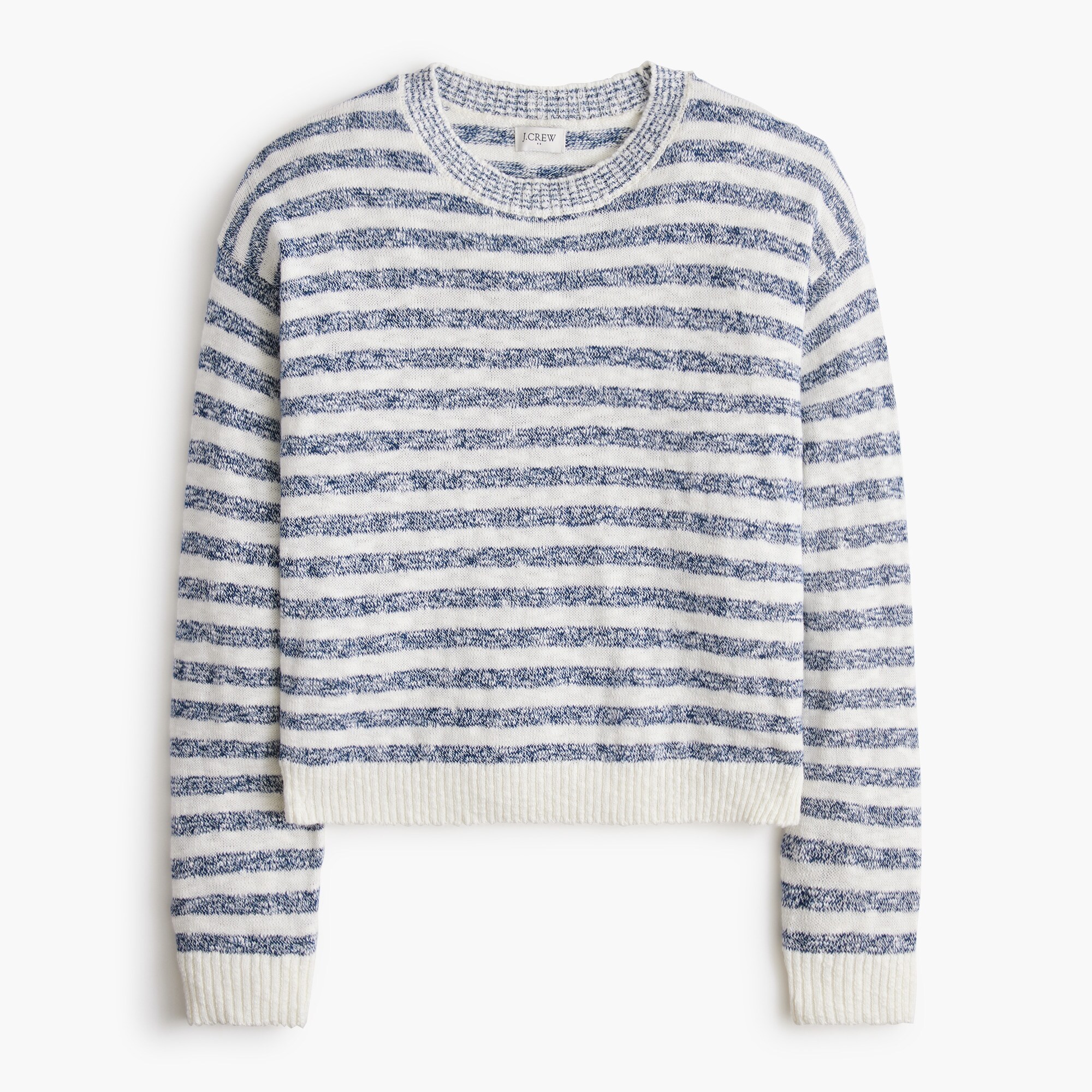 Drop-shoulder beach sweater