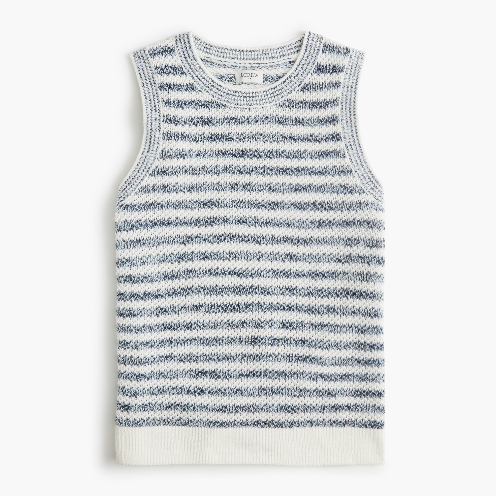 Striped Textured Sweater-tank For Women | Factory