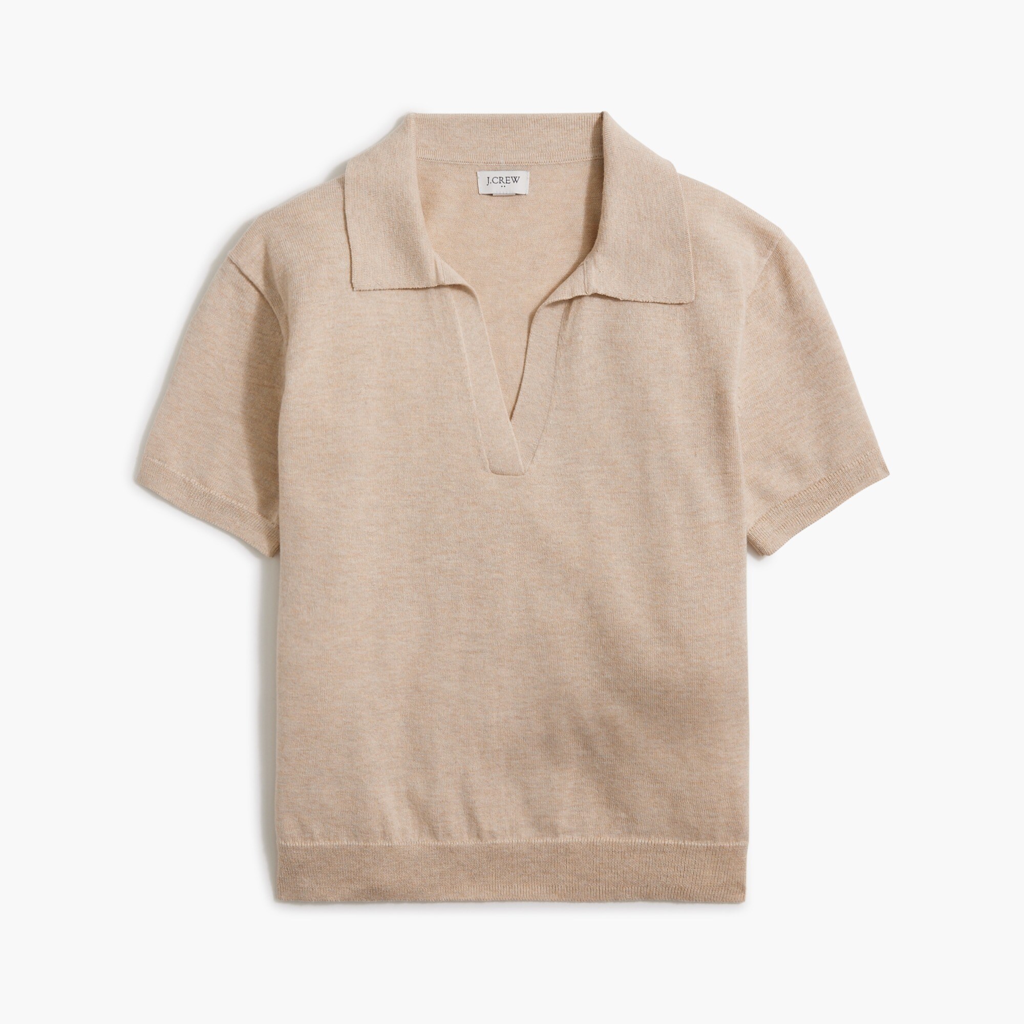 Short-sleeve sweater-polo
