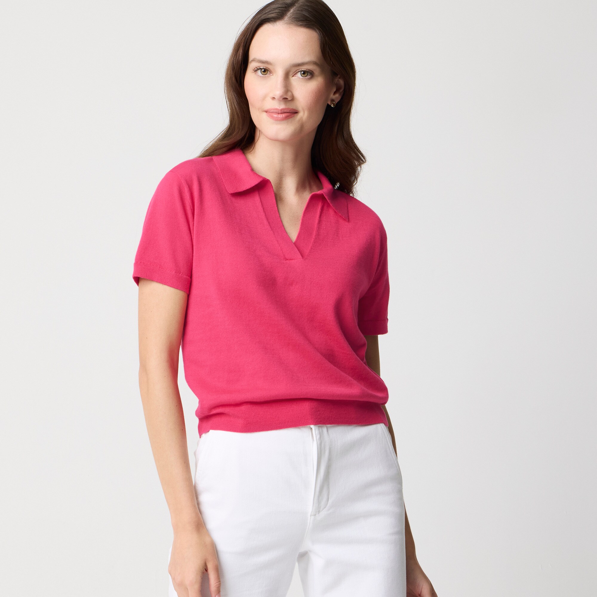  Short-sleeve sweater-polo