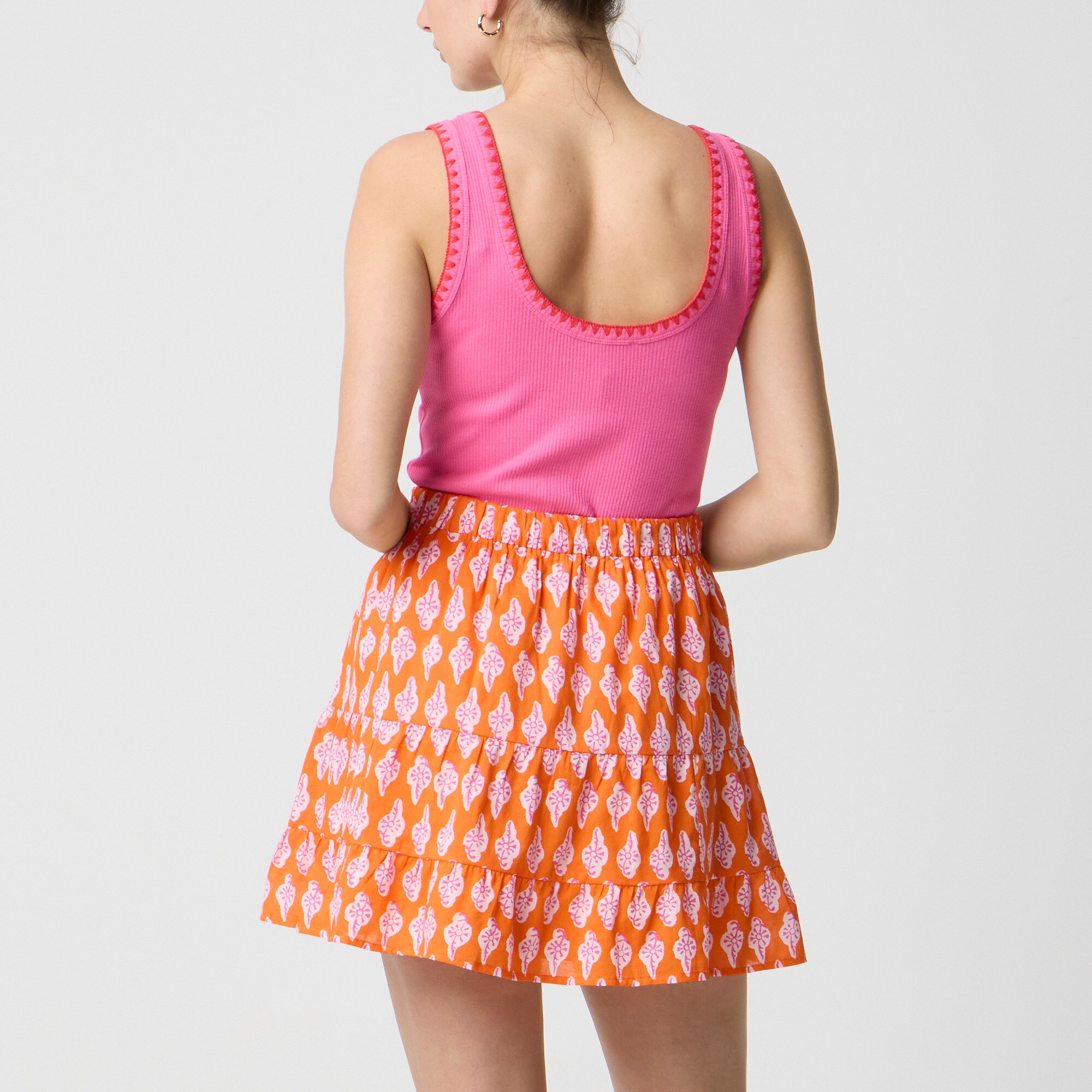 Tiered mini skirt