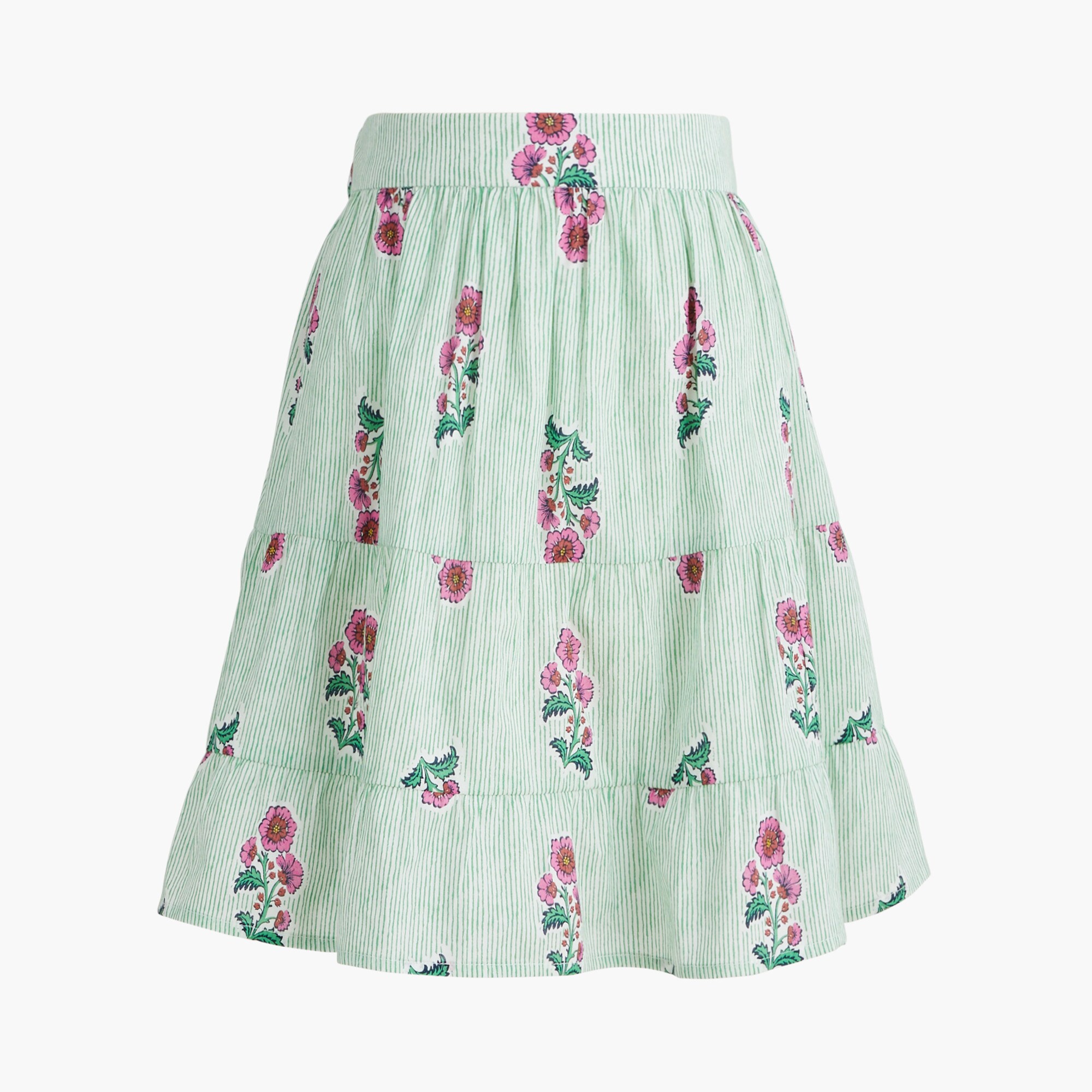 Tiered mini skirt