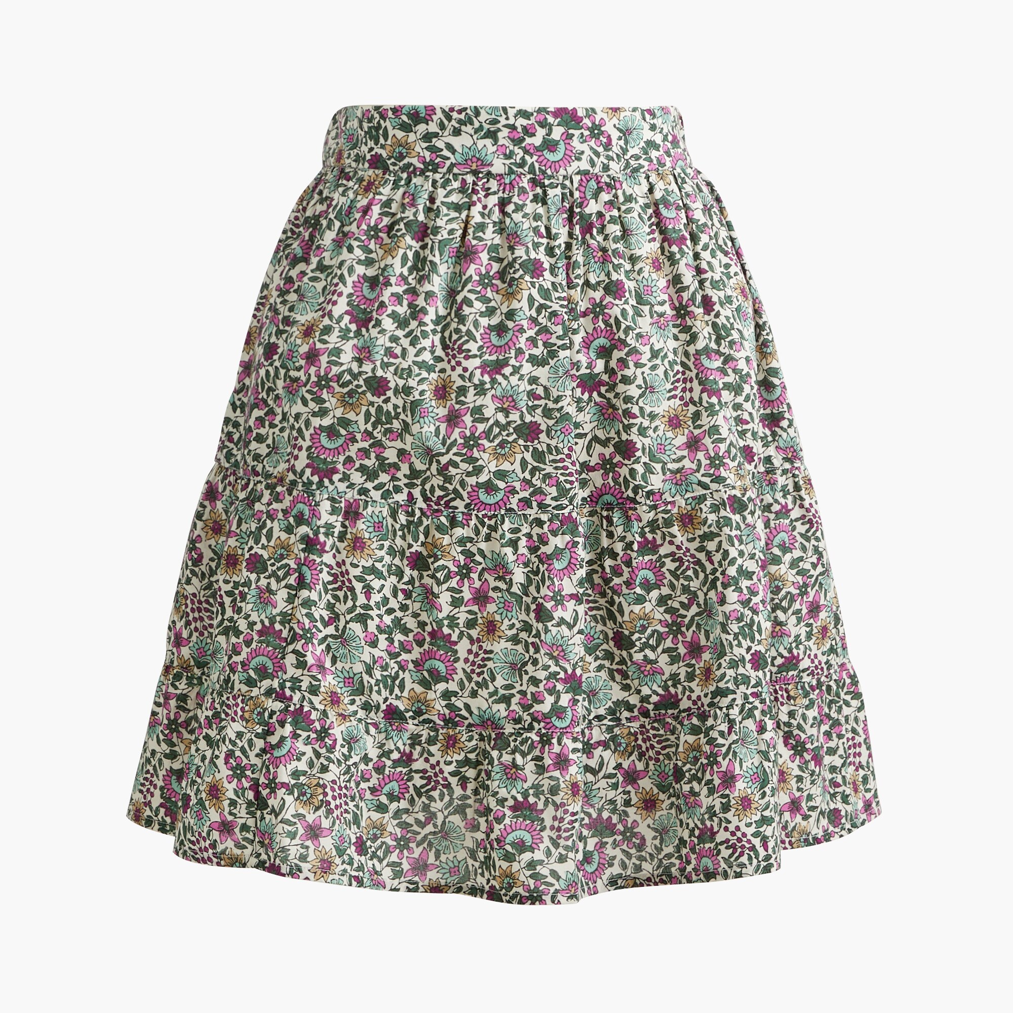 Tiered mini skirt