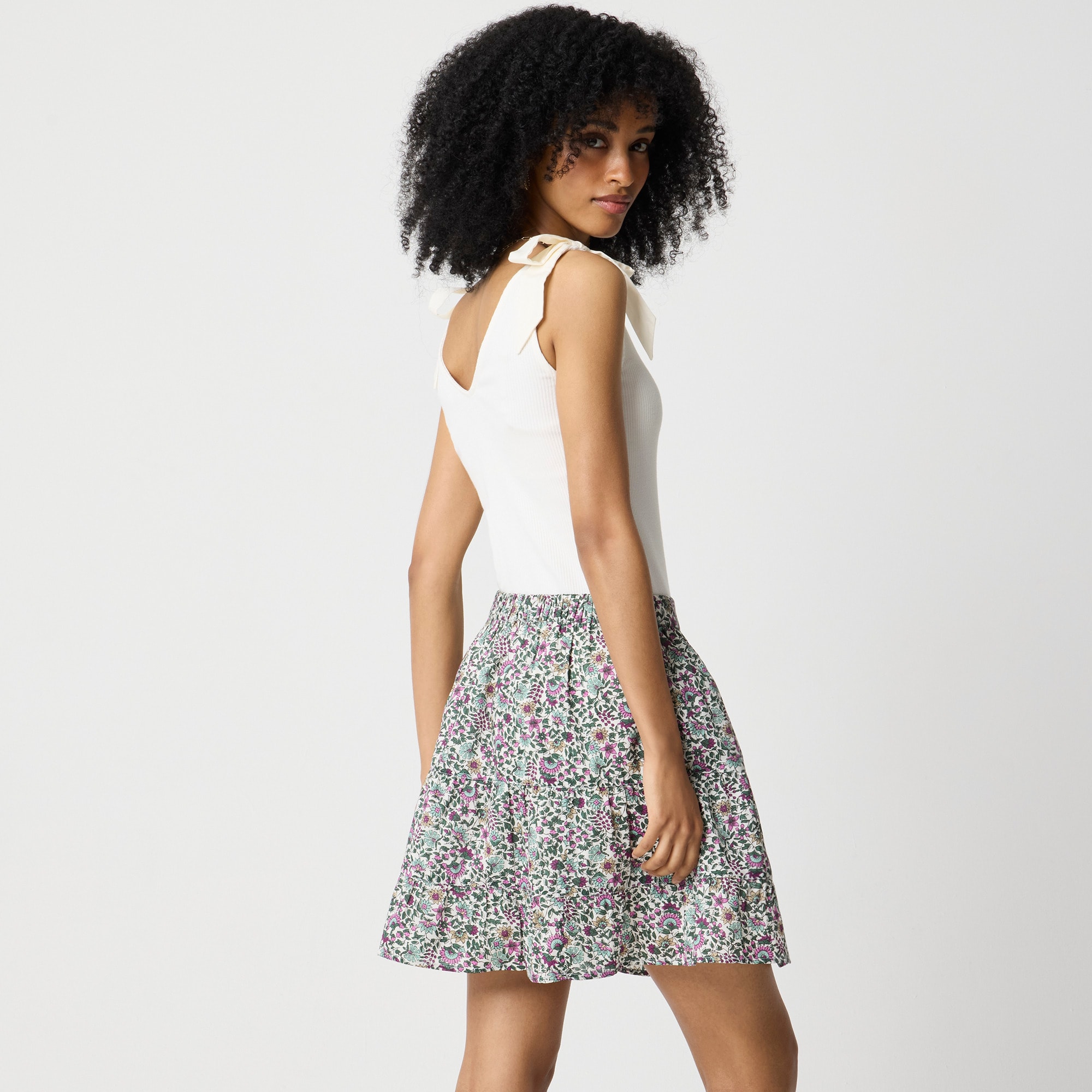 ★ ★ Women's Regular Mini Skirt J224534 1AA J224 Embroidered Side-tie Mini Skirt For Women | J.Crew