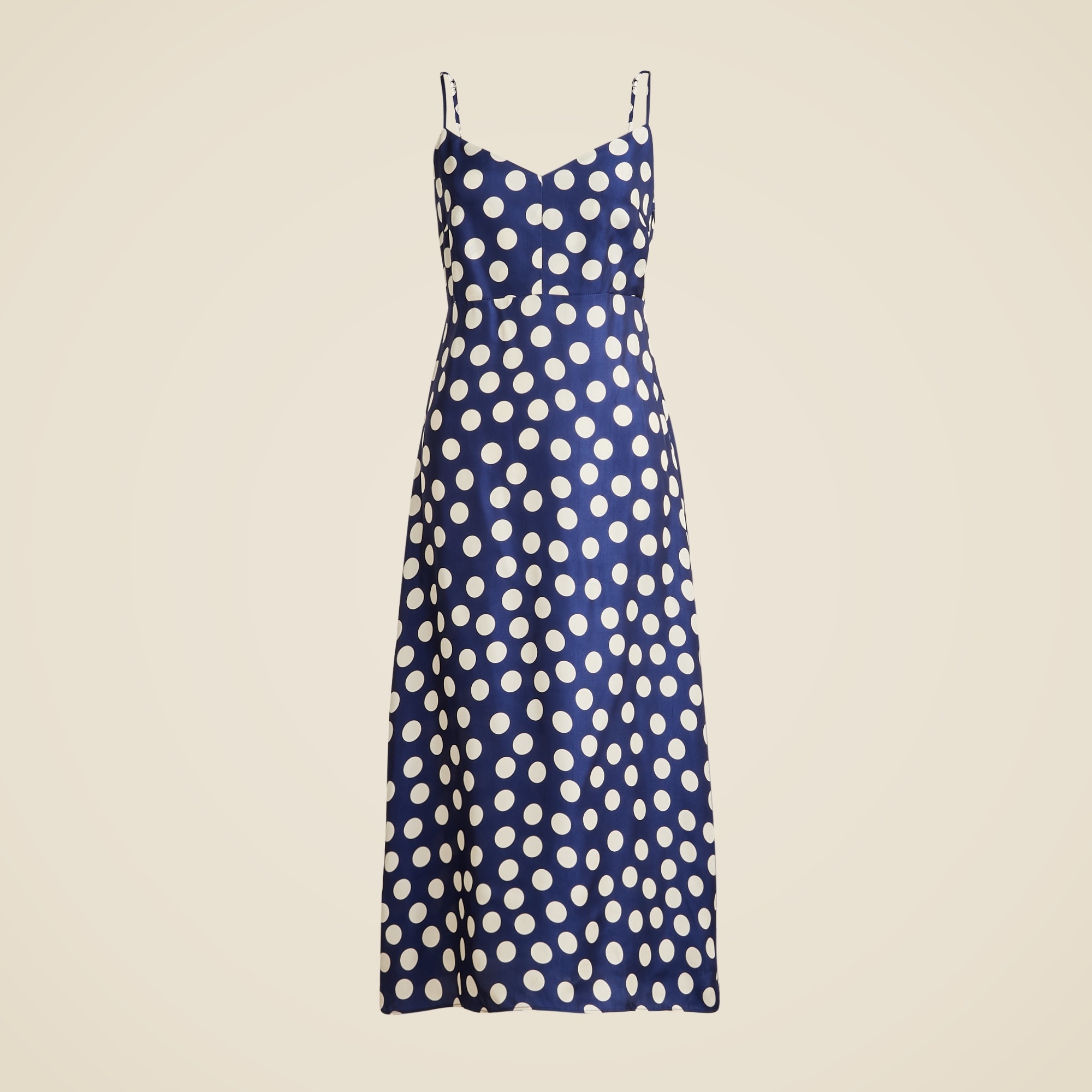 Natasha slip dress in polka-dot print