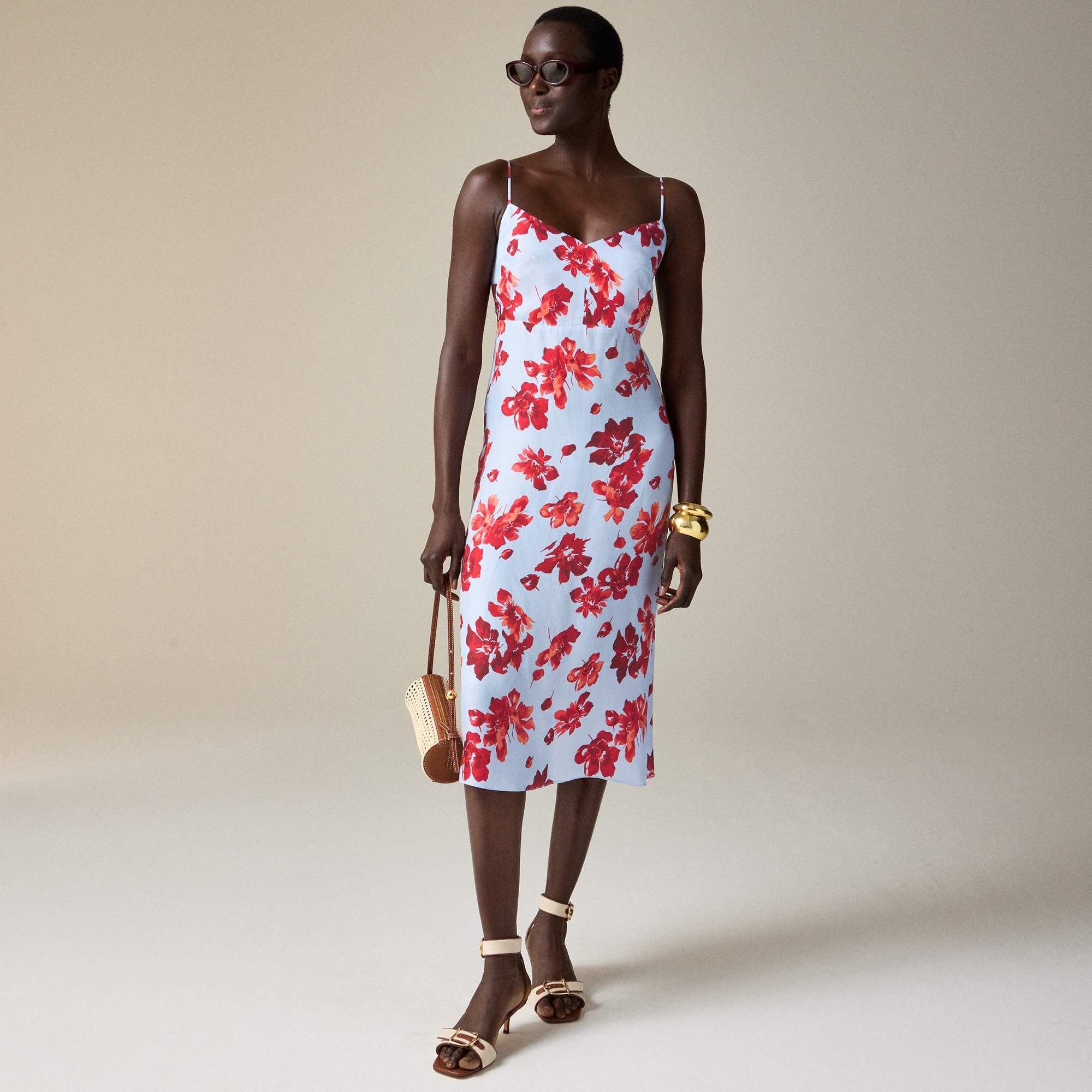 womens Natasha slip dress in floral print