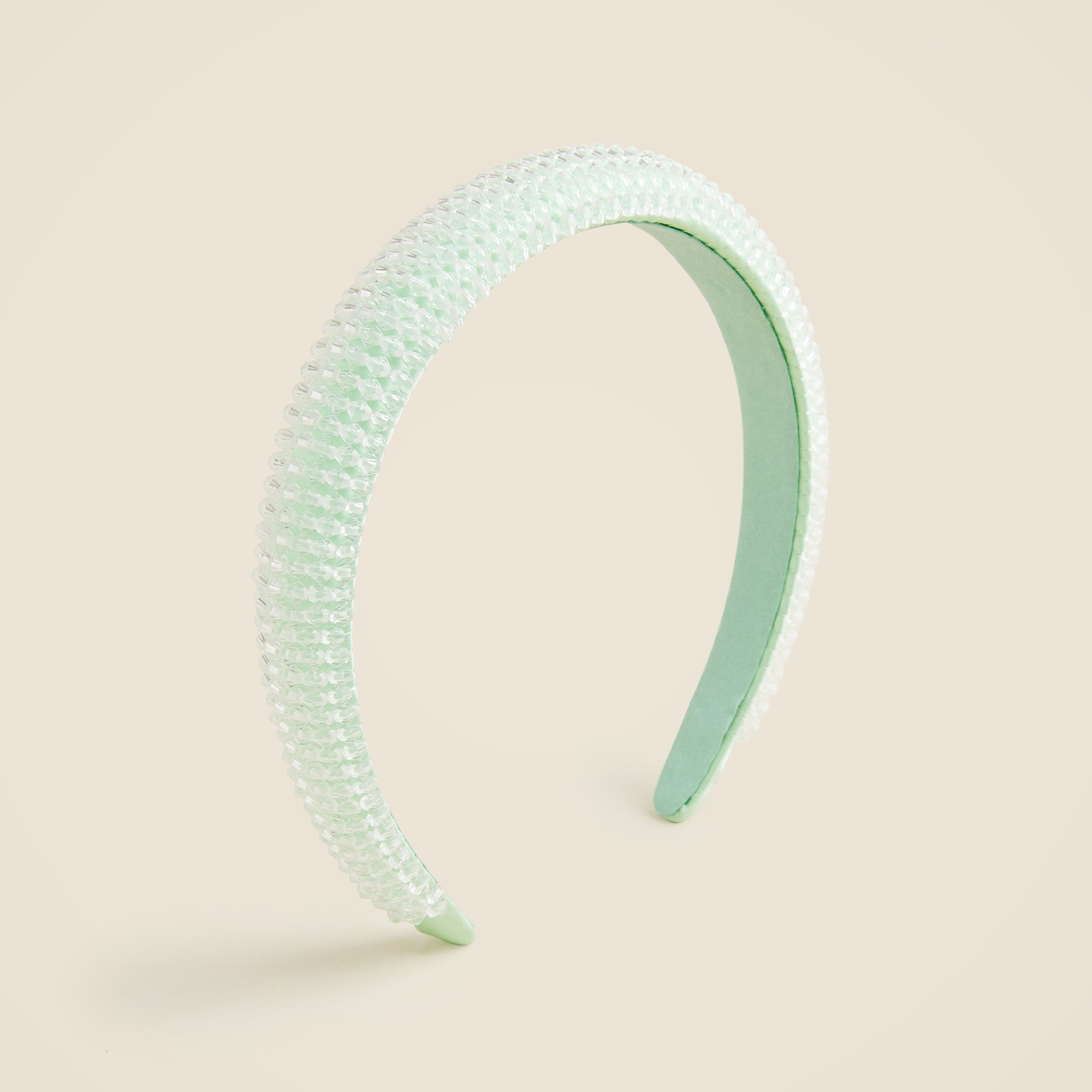 Girls' beaded padded headband