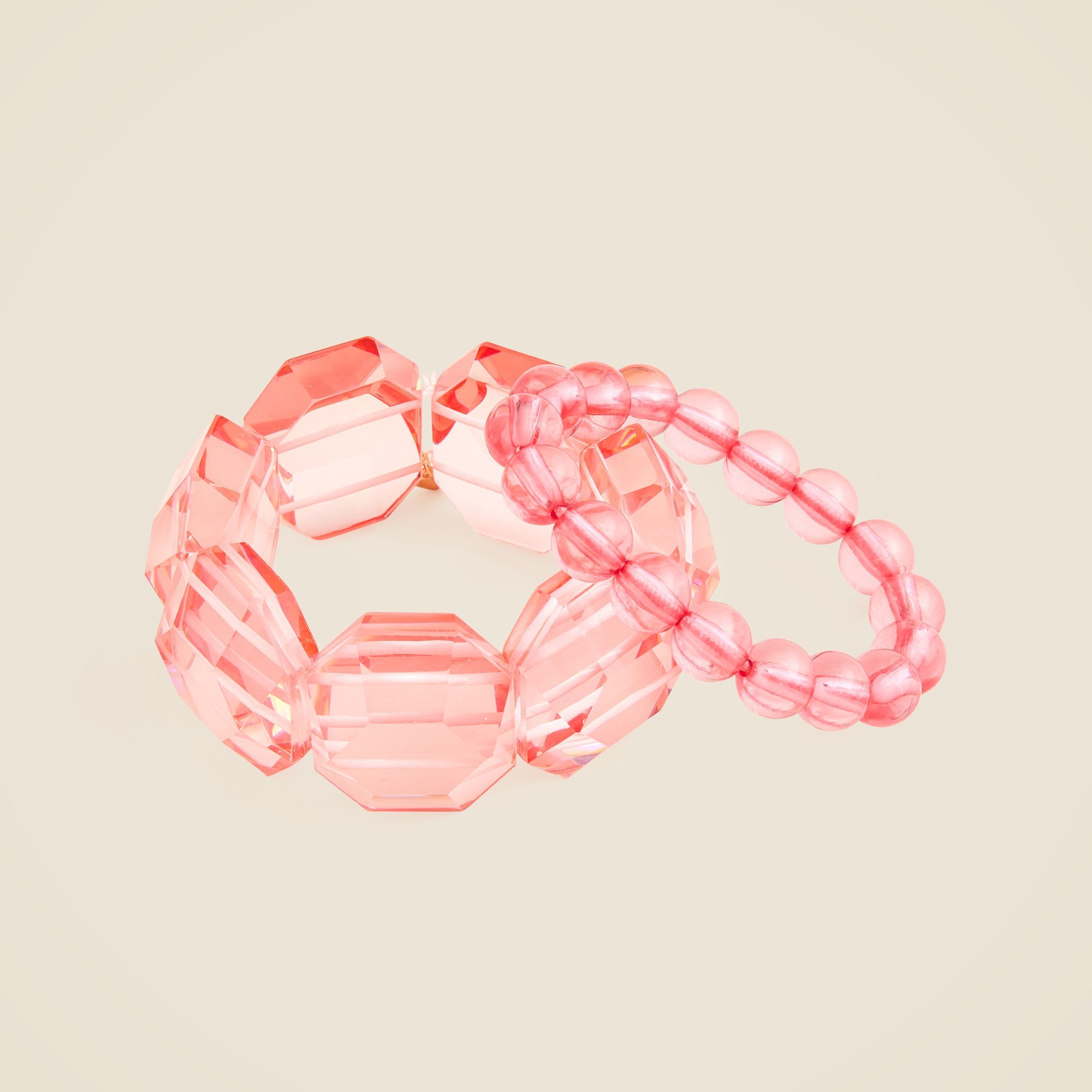 girls Girls' chunky beaded bracelets two-pack