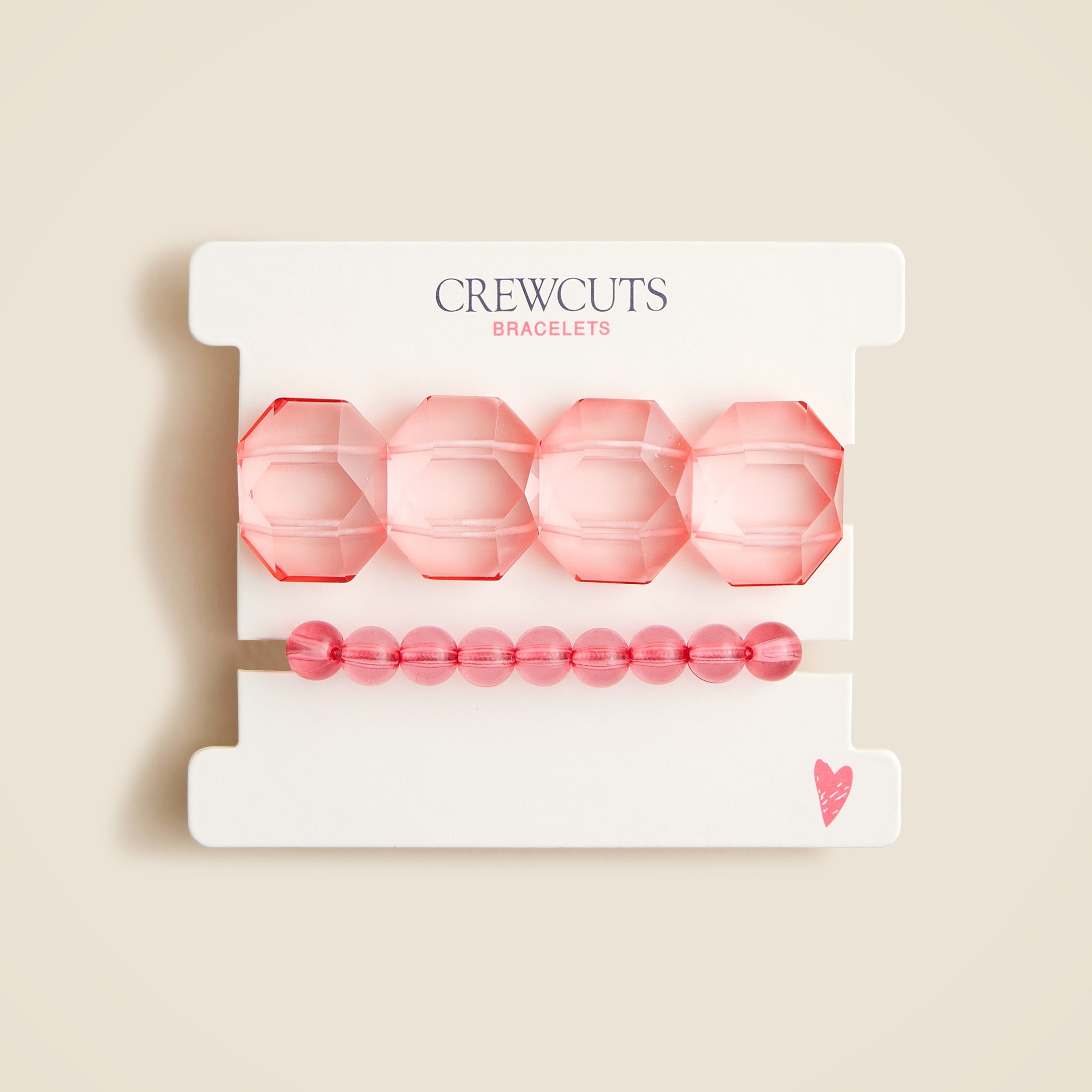 Girls' chunky beaded bracelets two-pack