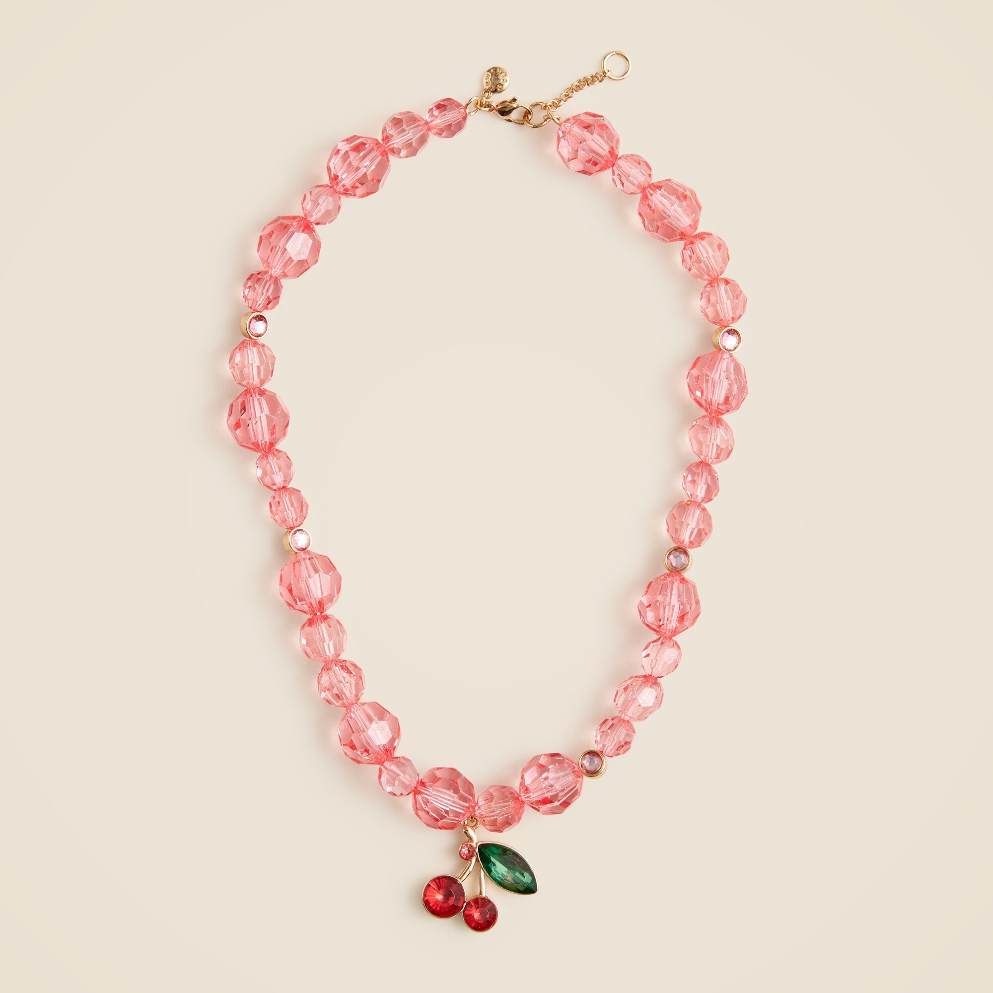 girls Girls' beaded cherry necklace
