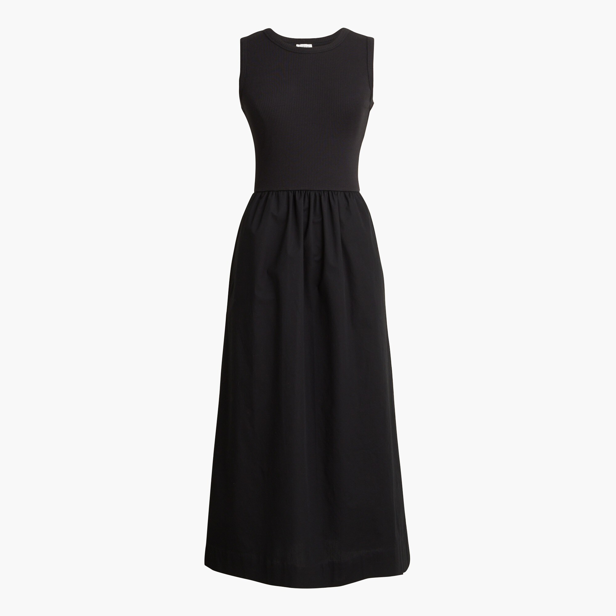 Ribbed-knit mixy dress