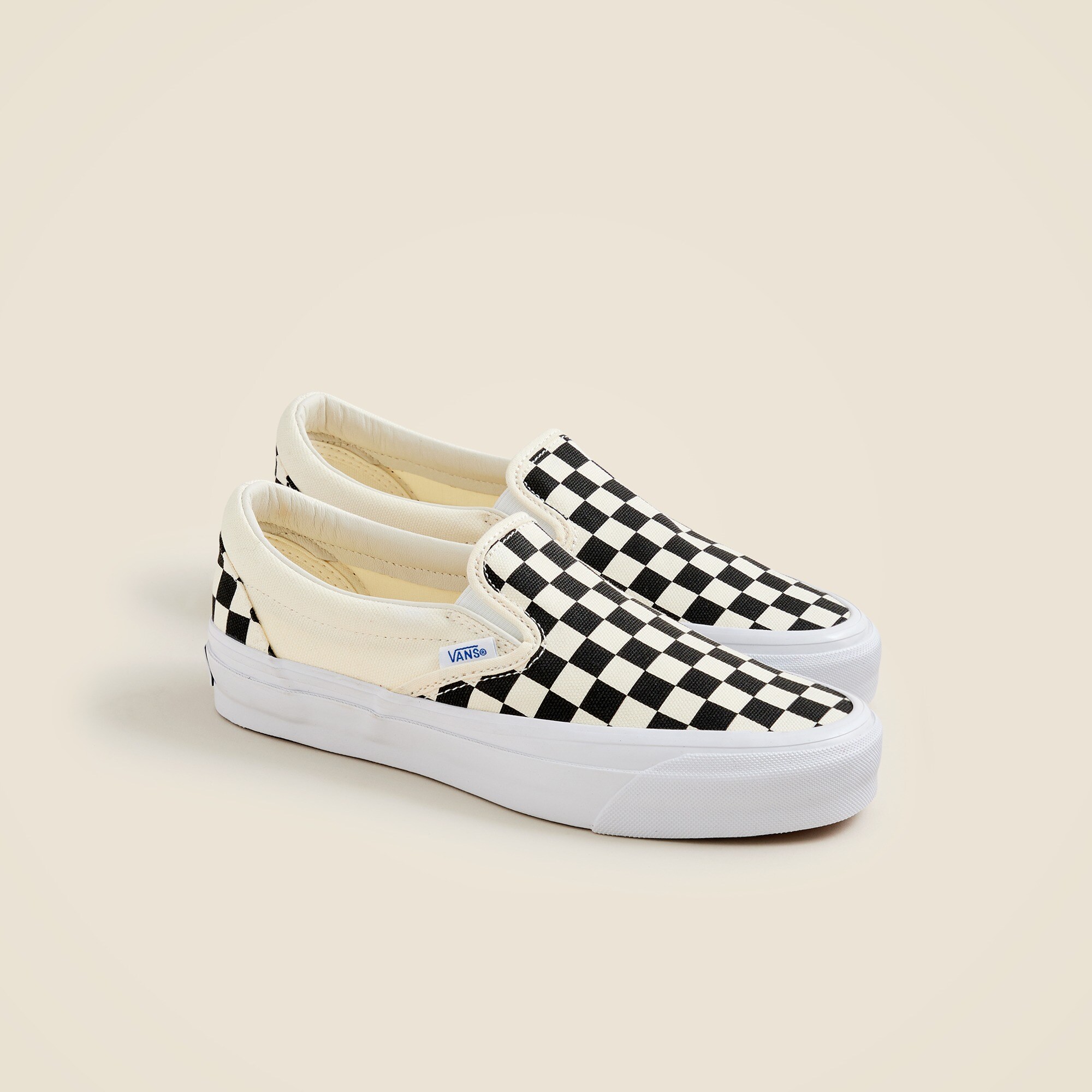 womens Vans&reg; Premium Authentic sneakers in checkerboard canvas