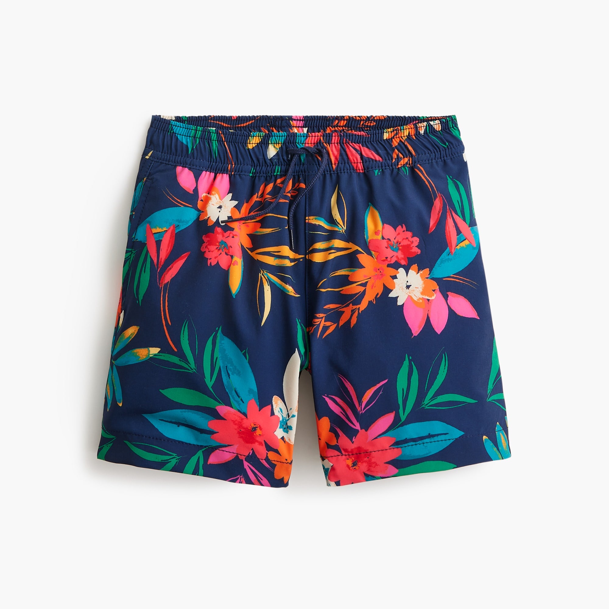 boys Boys' floral swim trunk