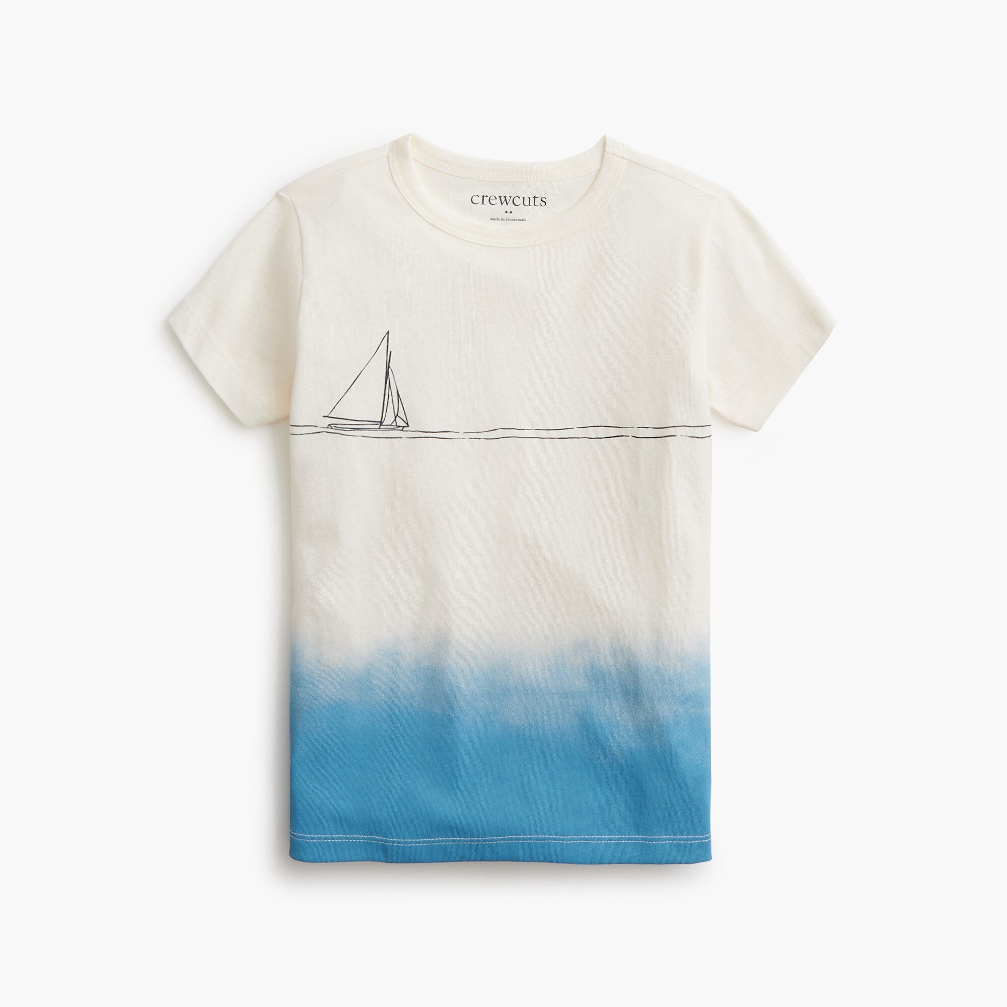  Boys' ombr&eacute; sailboat graphic tee