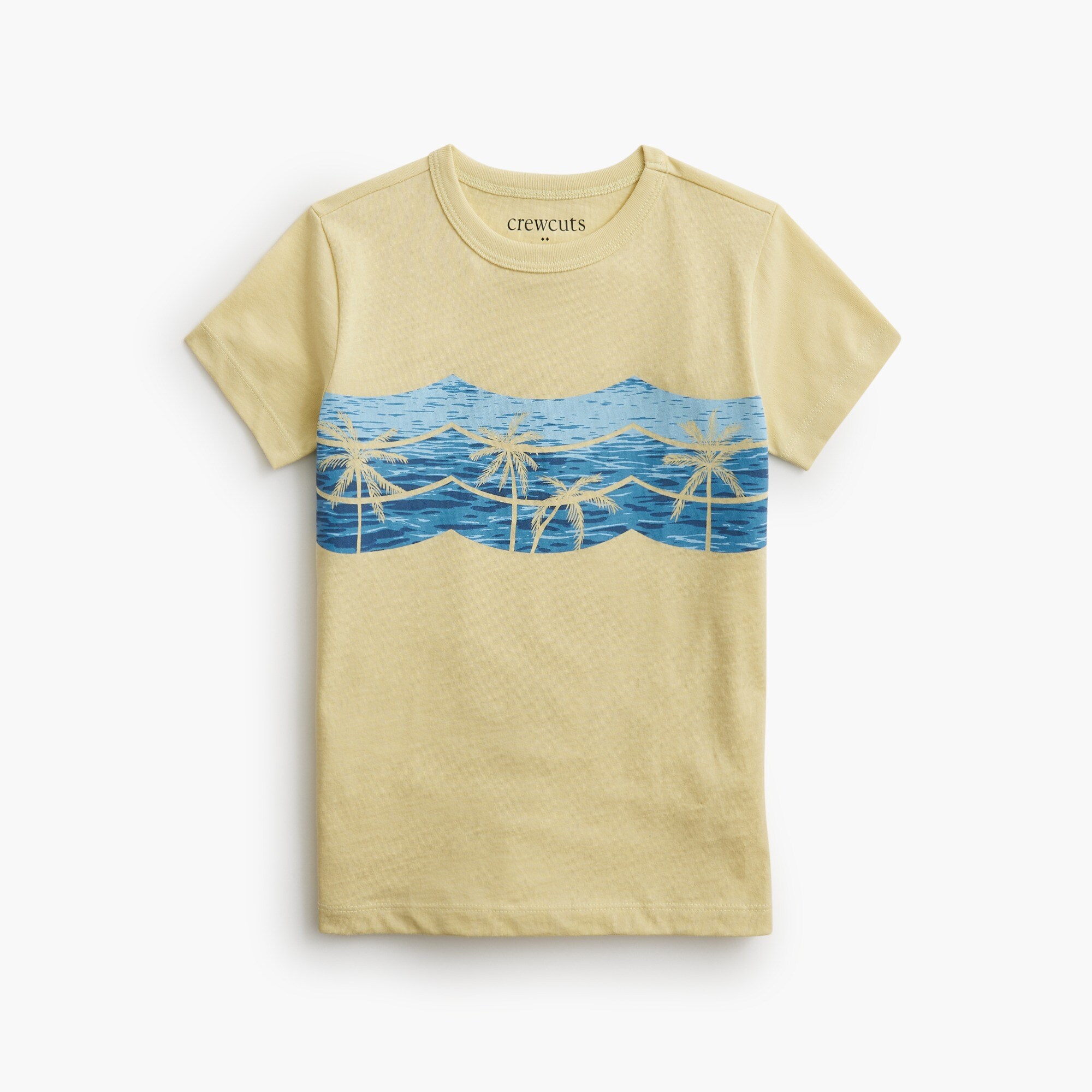 boys' wave and palm tree graphic tee for boys