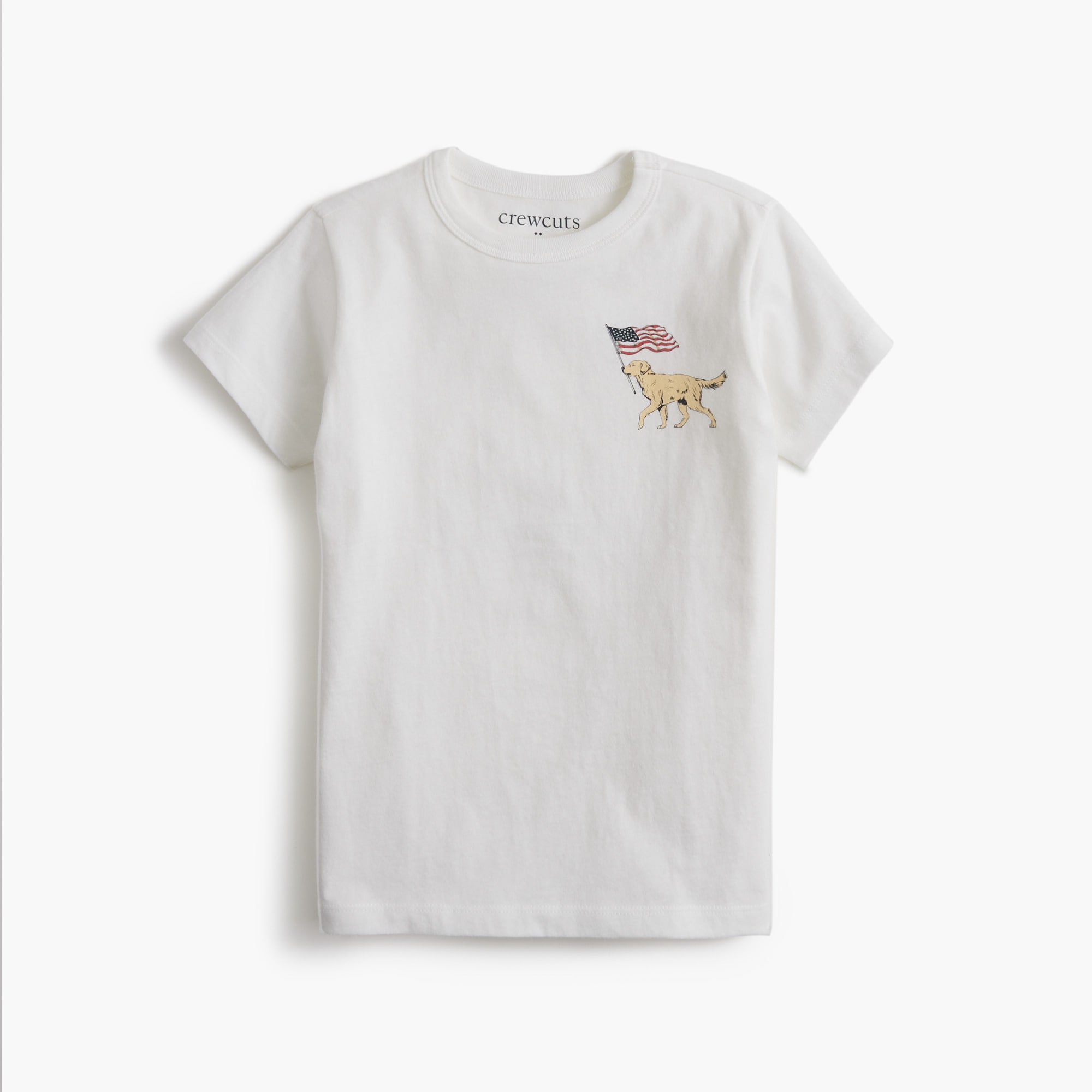Boys' patriotic dog graphic tee