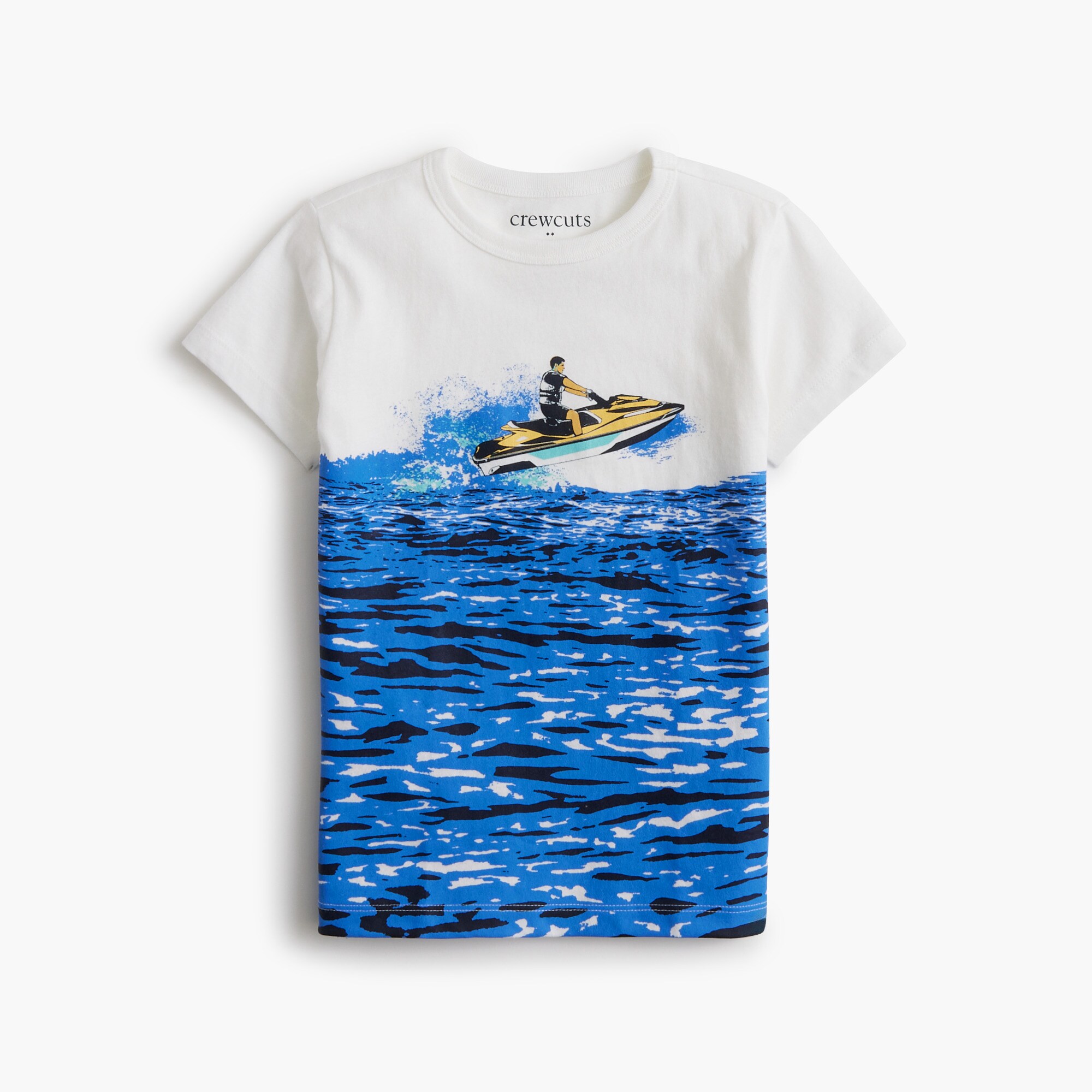  Boys' water scooter wave graphic tee