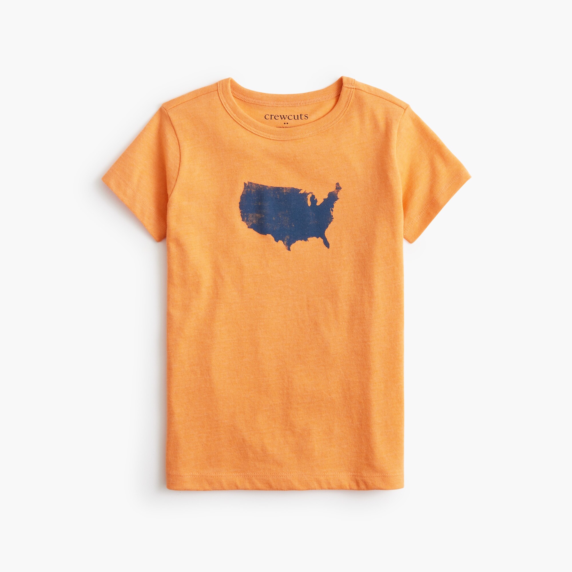  Boys' USA map graphic tee
