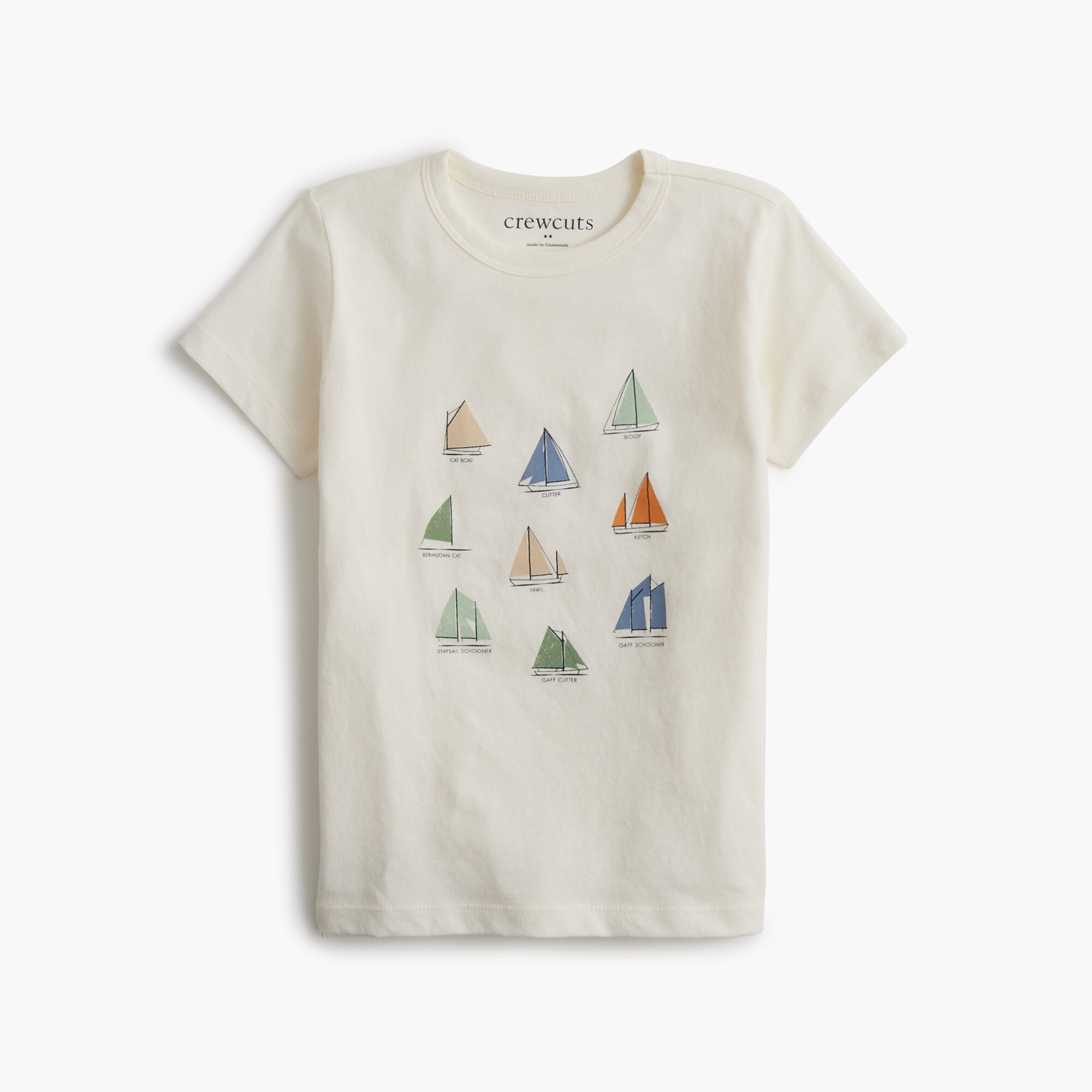 Boys' sailboats graphic tee
