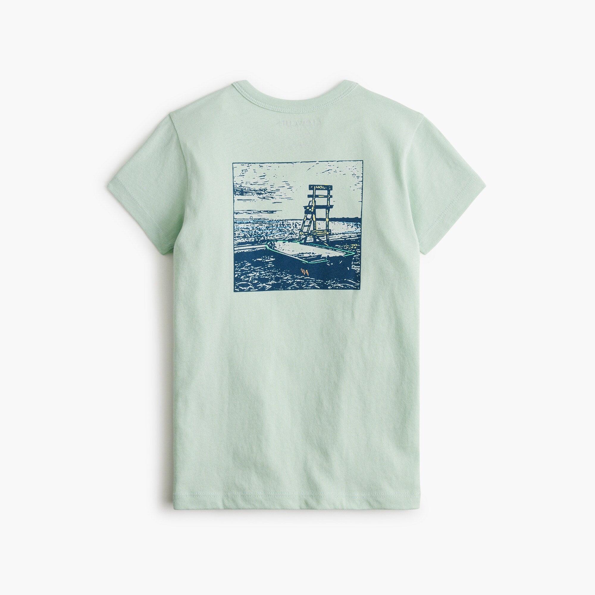 Boys' lake boat graphic tee