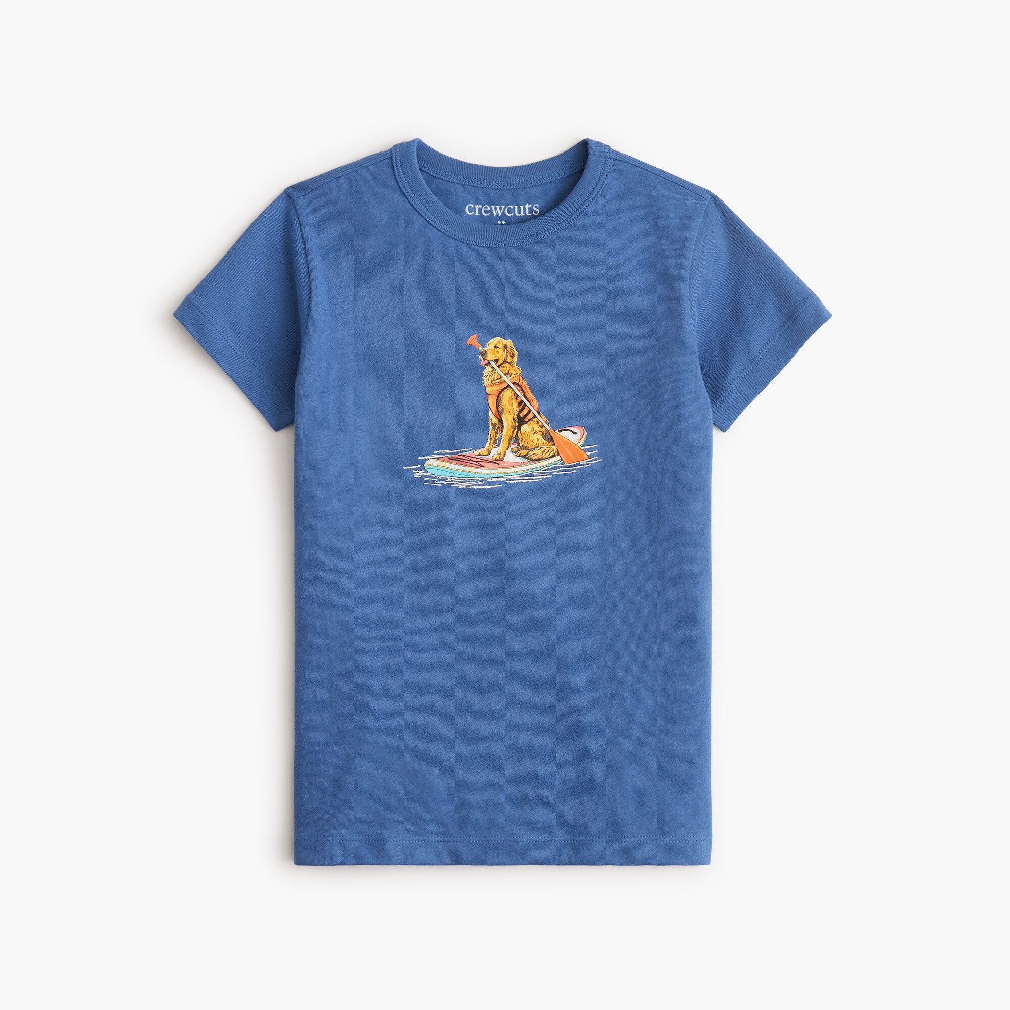 boys' paddleboard dog graphic tee for boys