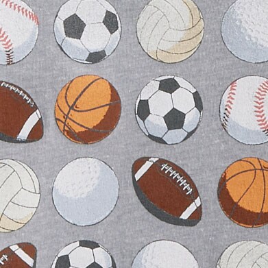 Boys' sports balls graphic tee HEATHER GRAY factory: boys' sports balls graphic tee for boys