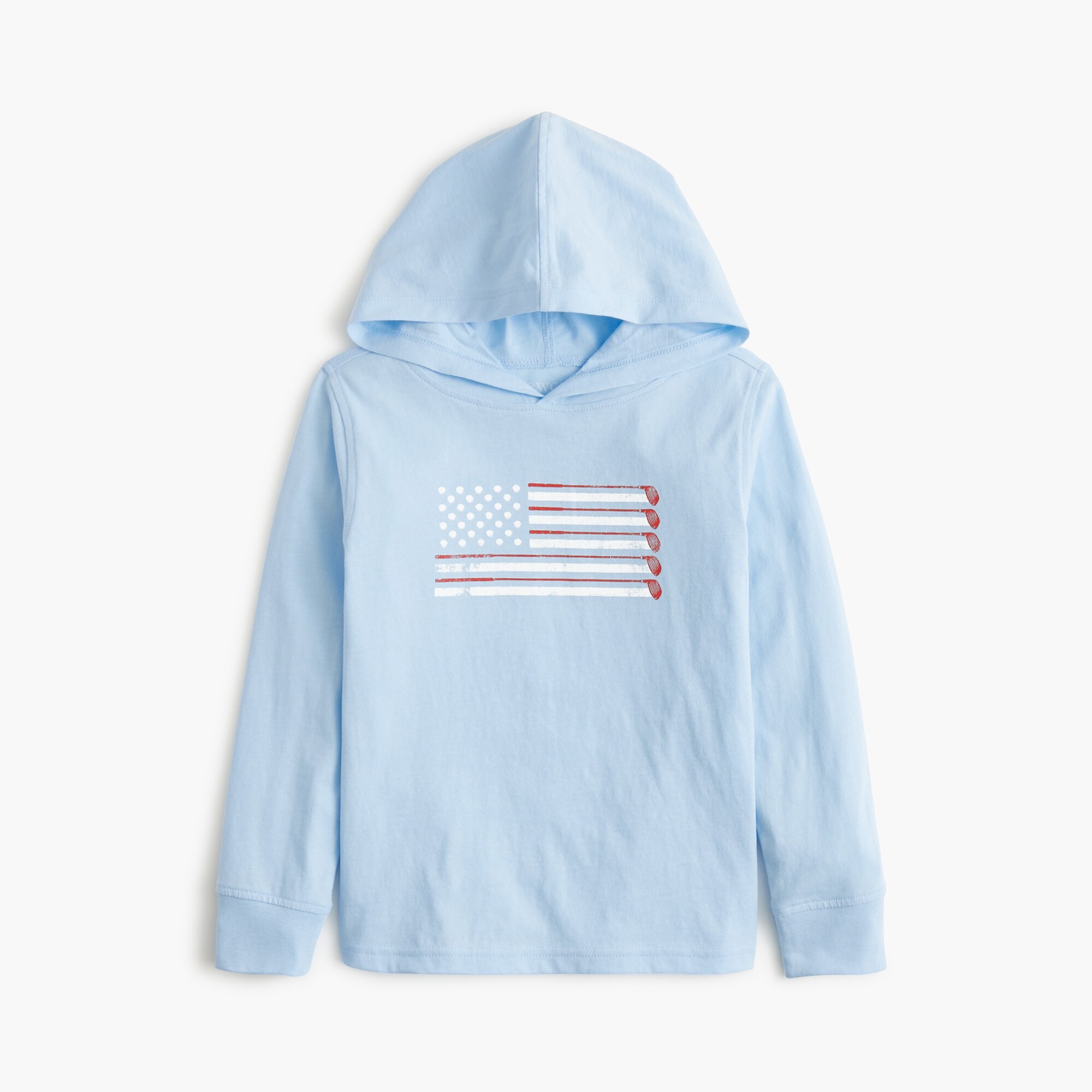boys' golf flag hooded tee for boys