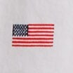 Boys' American flag printed polo shirt WHITE BRIGHT CERISE 