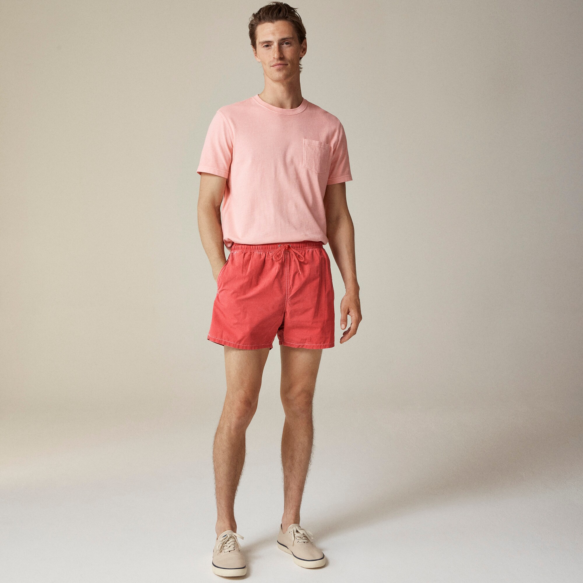 5" pigment-dyed swim trunk