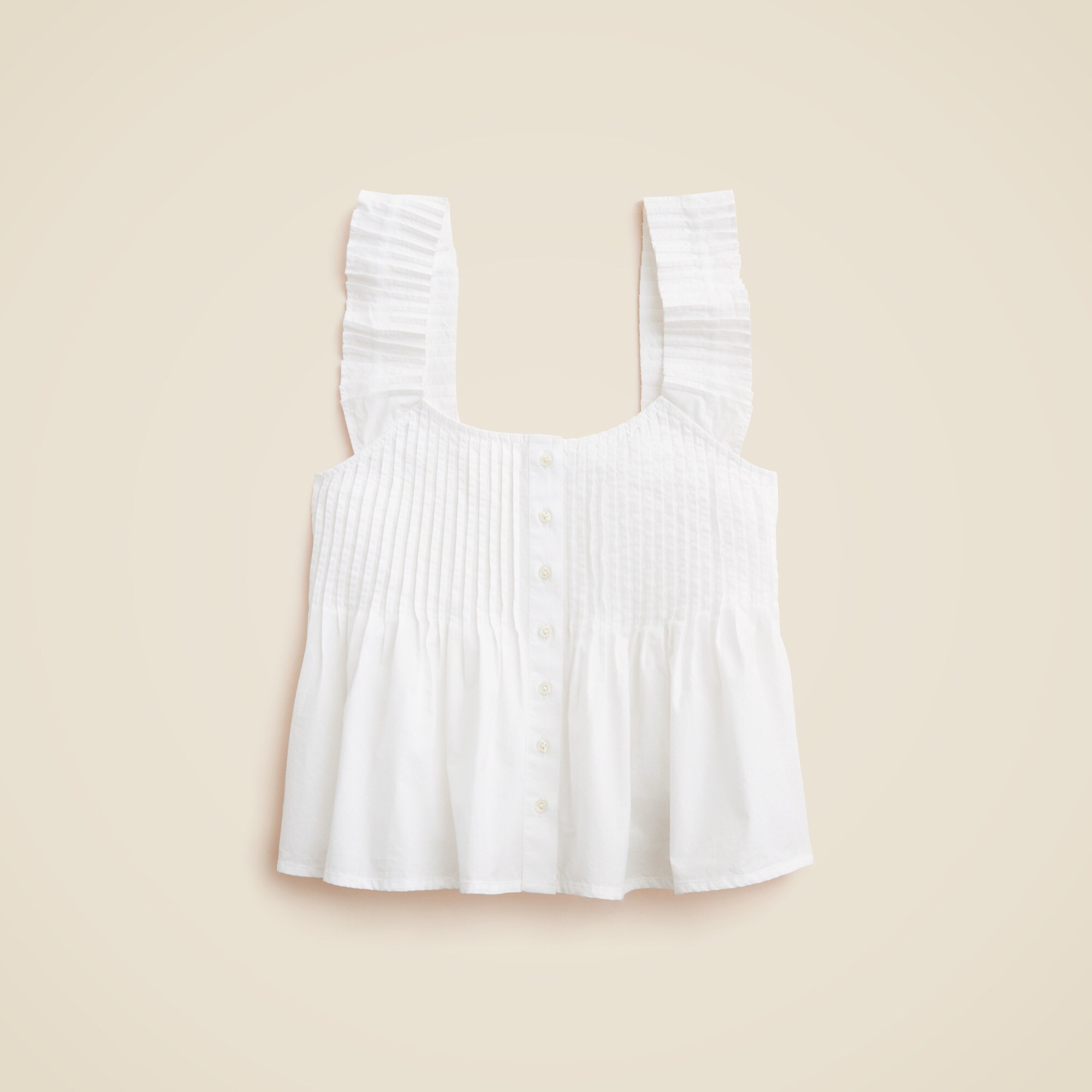 Pintuck peplum top