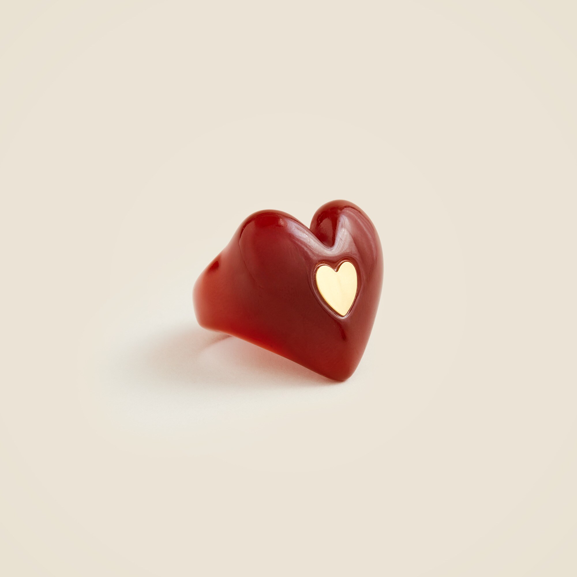 Oversized Heart Ring For Women | J.Crew