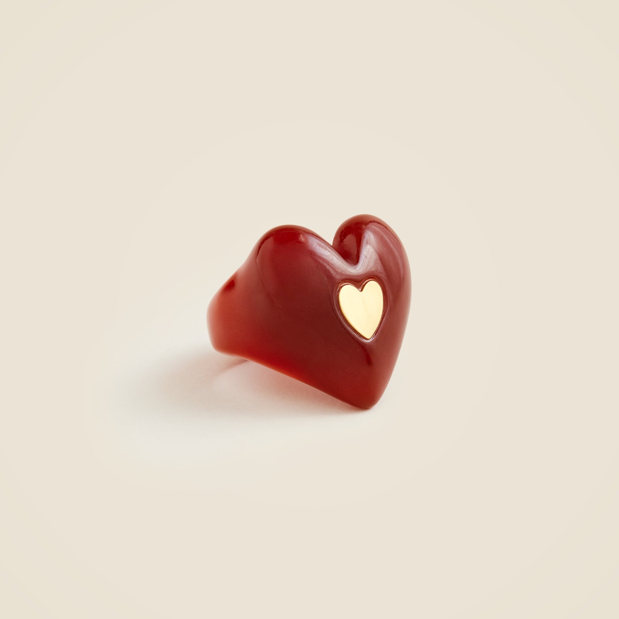 womens Oversized heart ring
