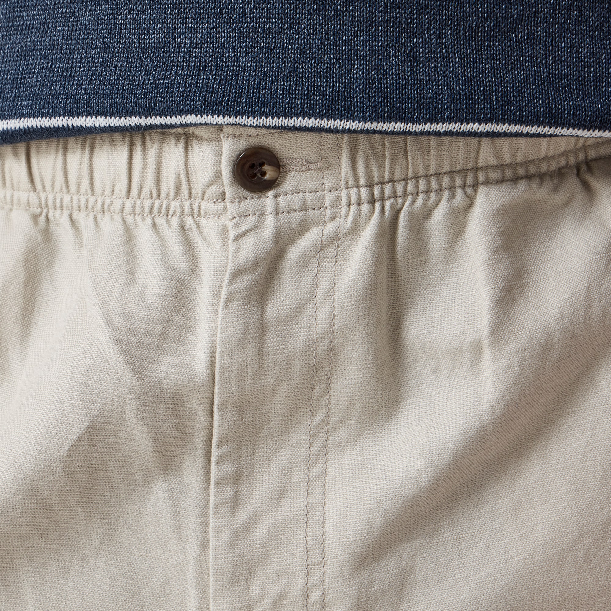 Pier pant in cotton-linen blend canvas