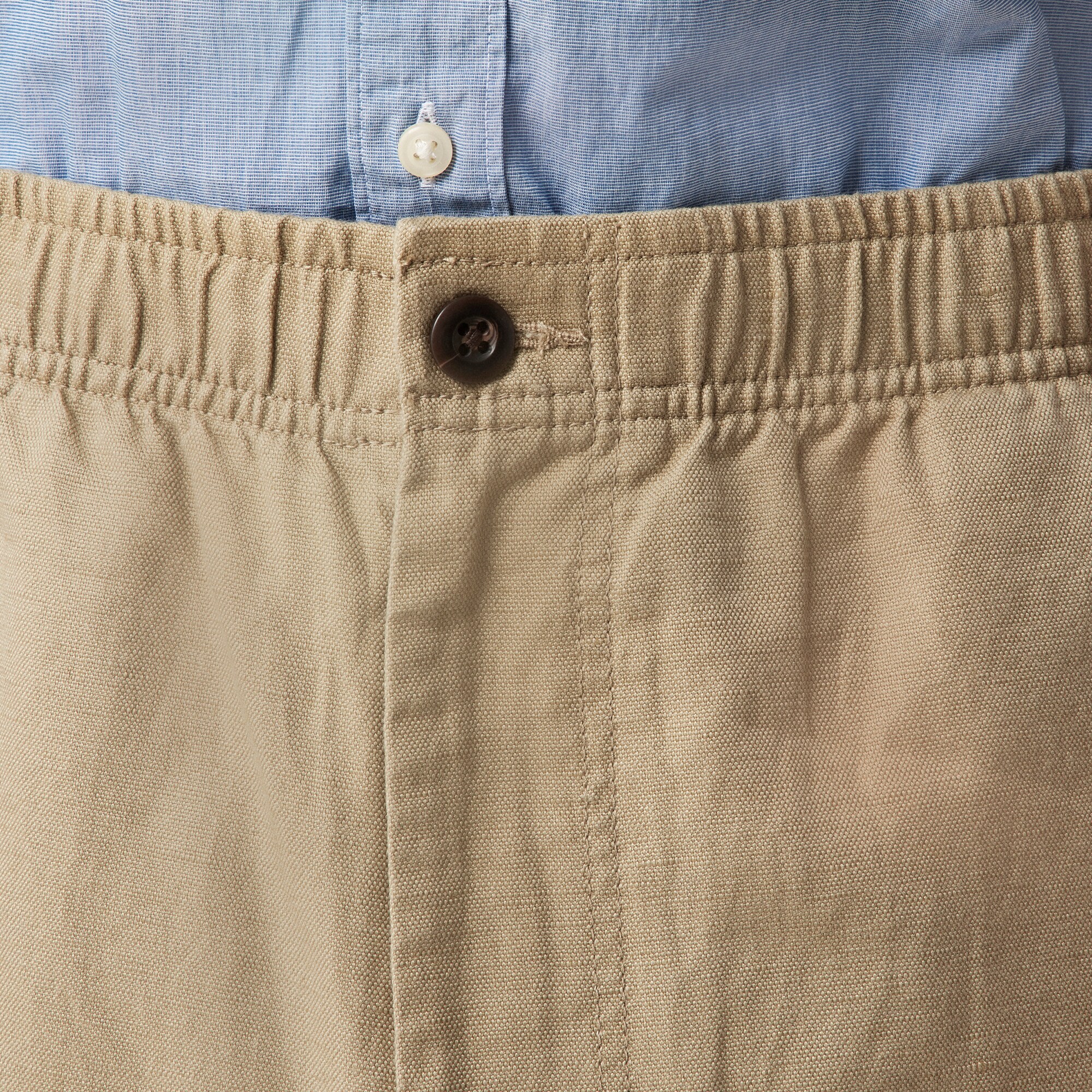 Pier pant in cotton-linen blend canvas