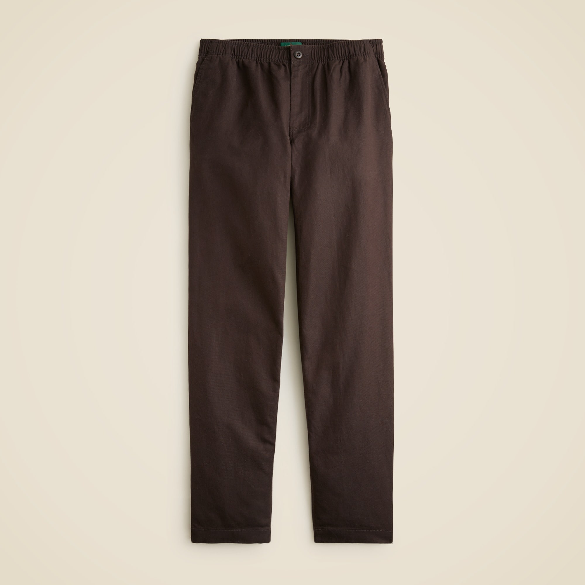 mens Pier pant in cotton-linen blend canvas