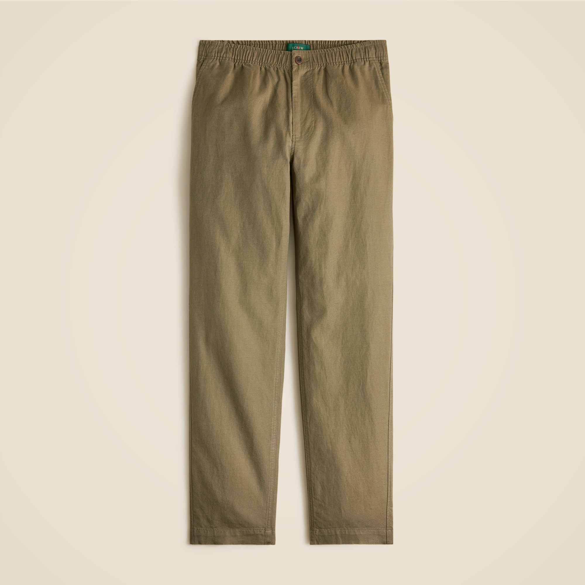 mens Pier pant in cotton-linen blend canvas