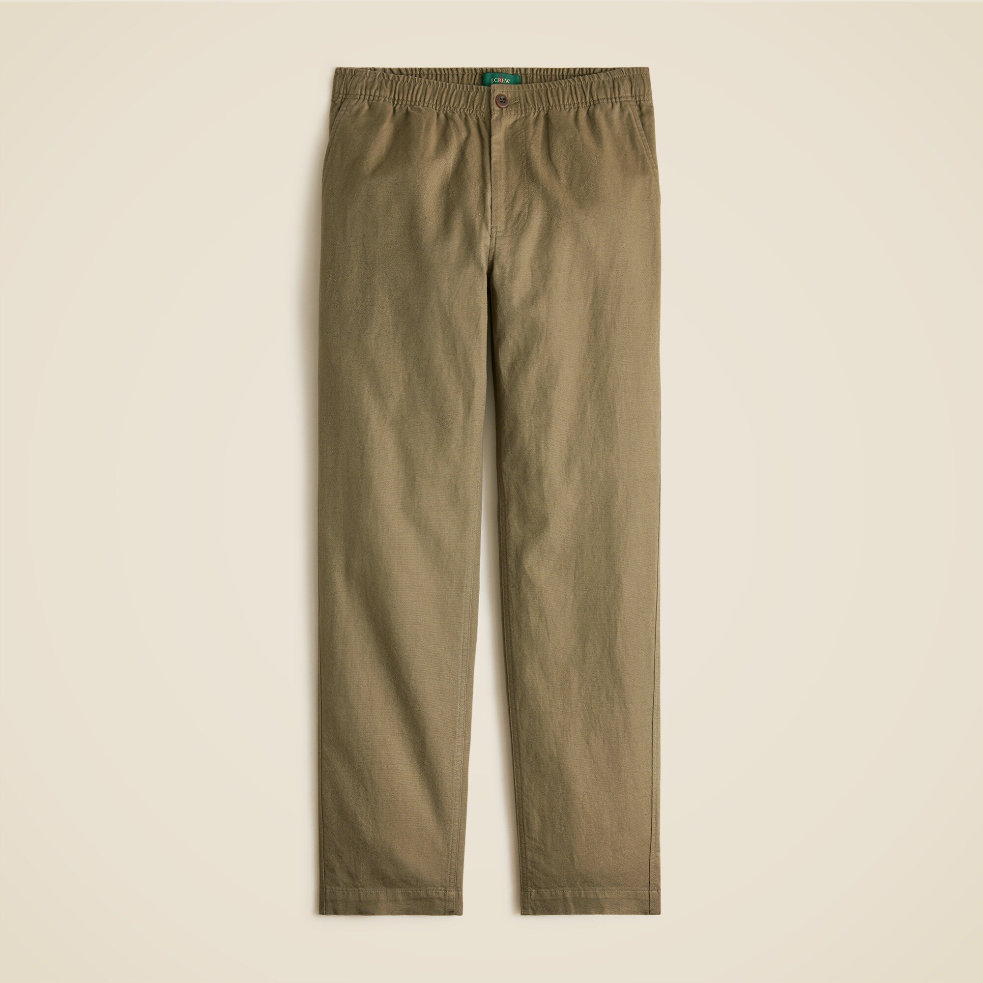Pier pant in cotton-linen blend canvas